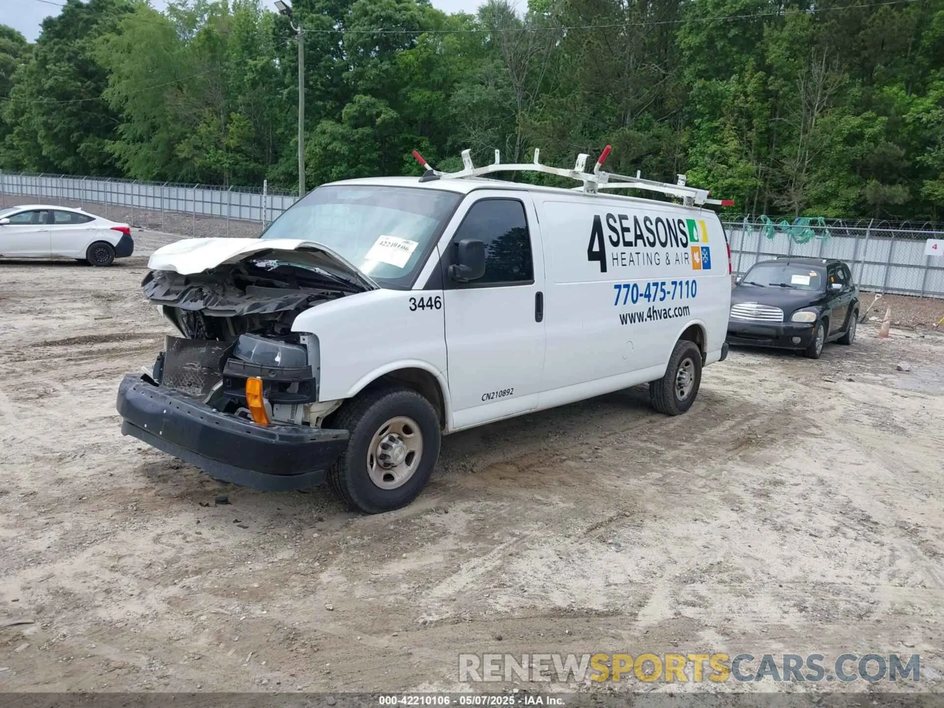 2 Photograph of a damaged car 1GCWGBFP3M1159701 CHEVROLET EXPRESS CARGO 2021