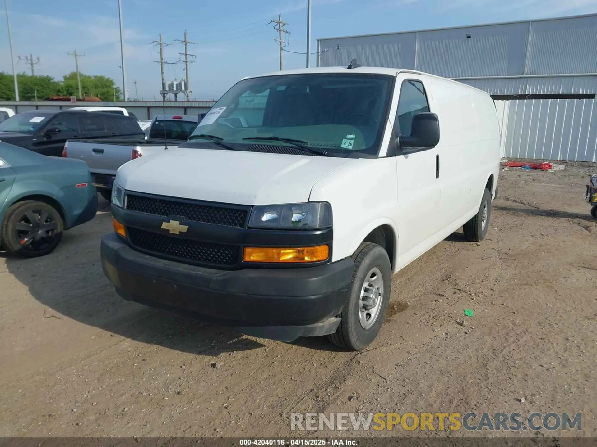 2 Photograph of a damaged car 1GCWGBFP6M1241762 CHEVROLET EXPRESS CARGO 2021