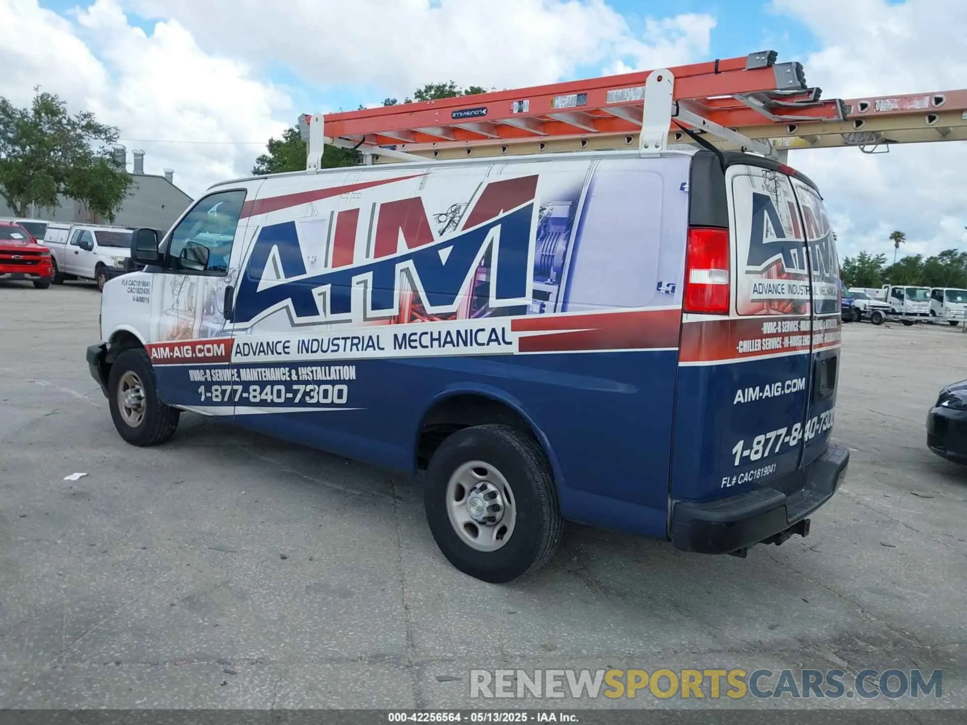 3 Photograph of a damaged car 1GCWGAFPXN1281984 CHEVROLET EXPRESS CARGO 2022