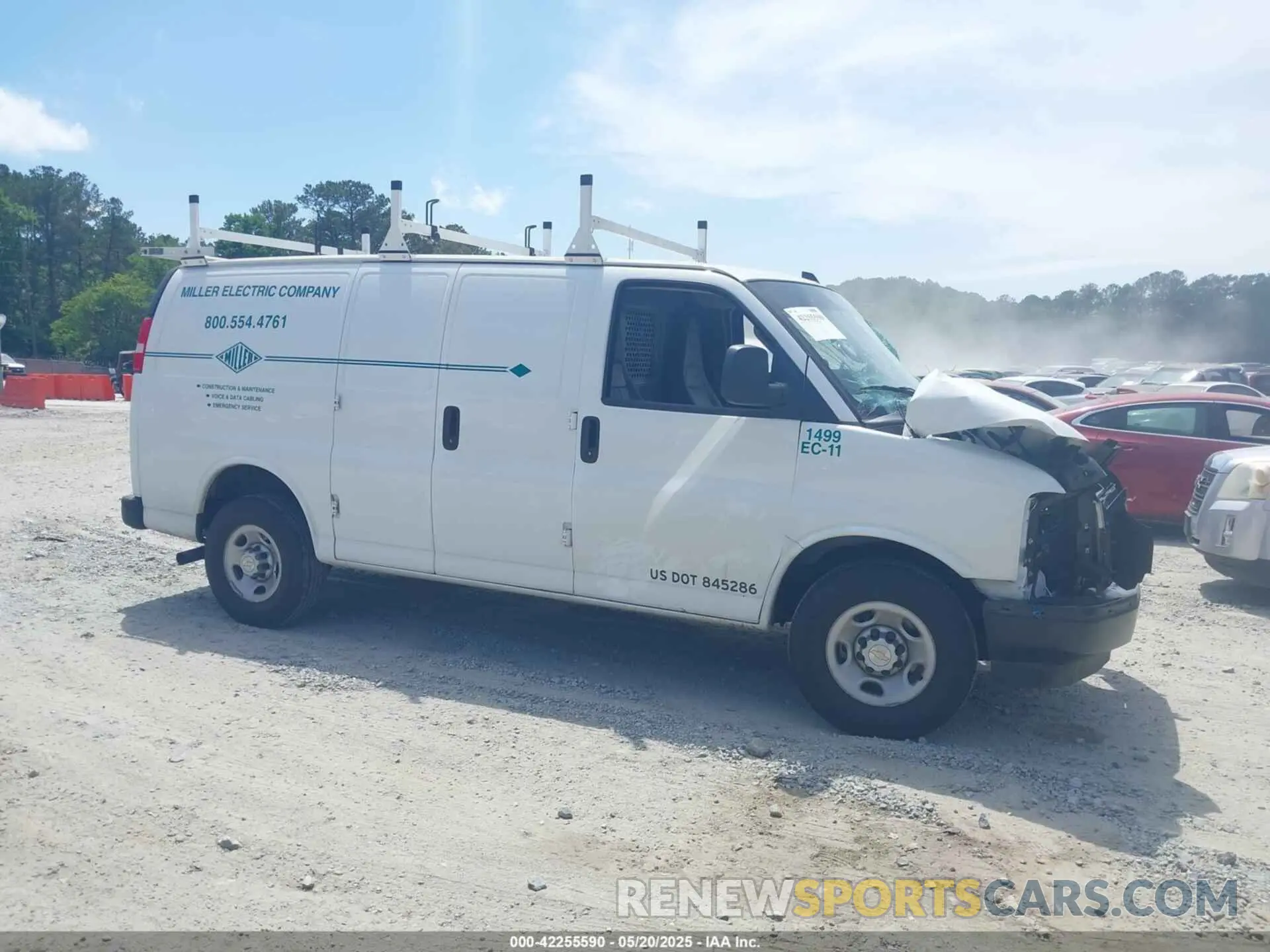 13 Photograph of a damaged car 1GCWGAFP1P1252487 CHEVROLET EXPRESS CARGO 2023