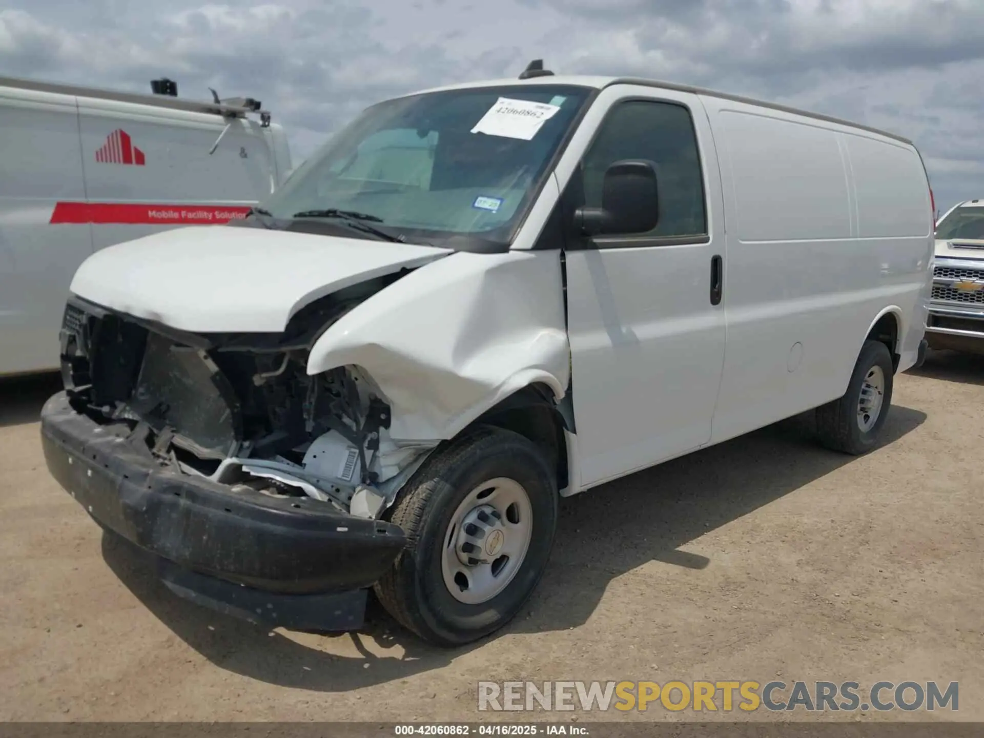 2 Photograph of a damaged car 1GCWGAFP5P1192004 CHEVROLET EXPRESS CARGO 2023