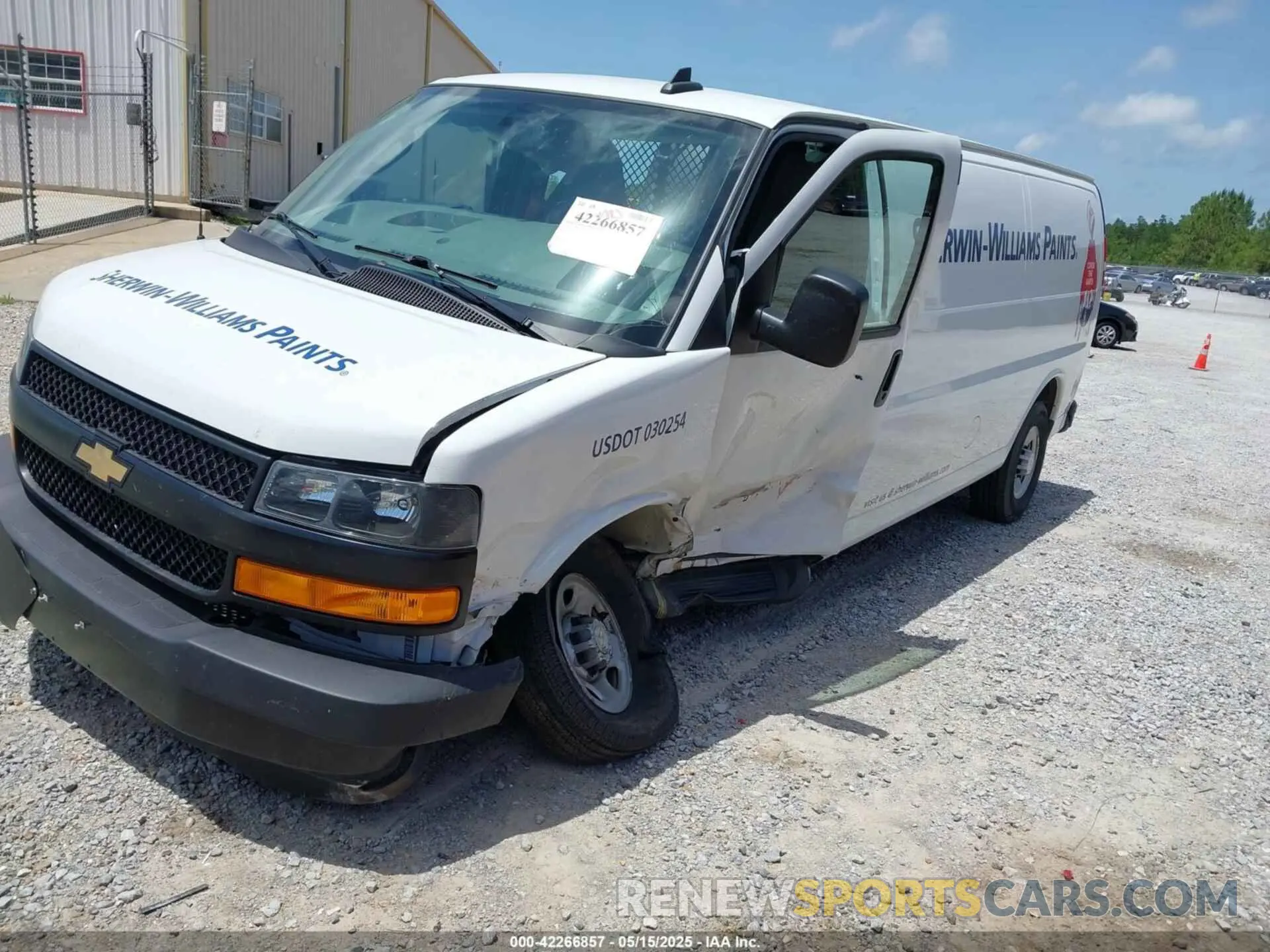 2 Photograph of a damaged car 1GCWGBFP3P1243103 CHEVROLET EXPRESS CARGO 2023