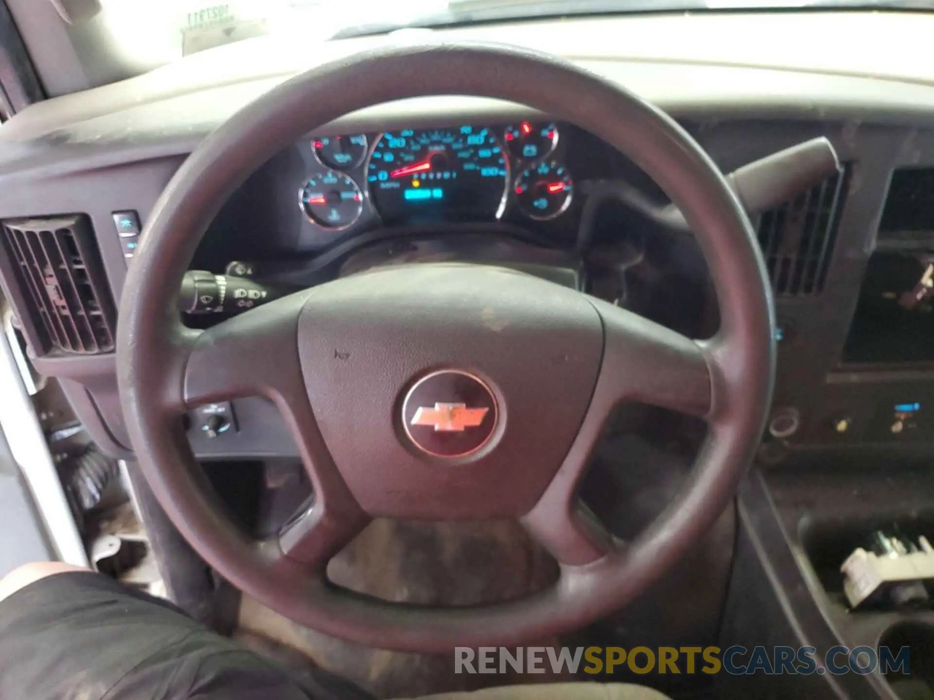 2 Photograph of a damaged car 1GCWGAF1XK1257899 CHEVROLET EXPRESS G2500 2019