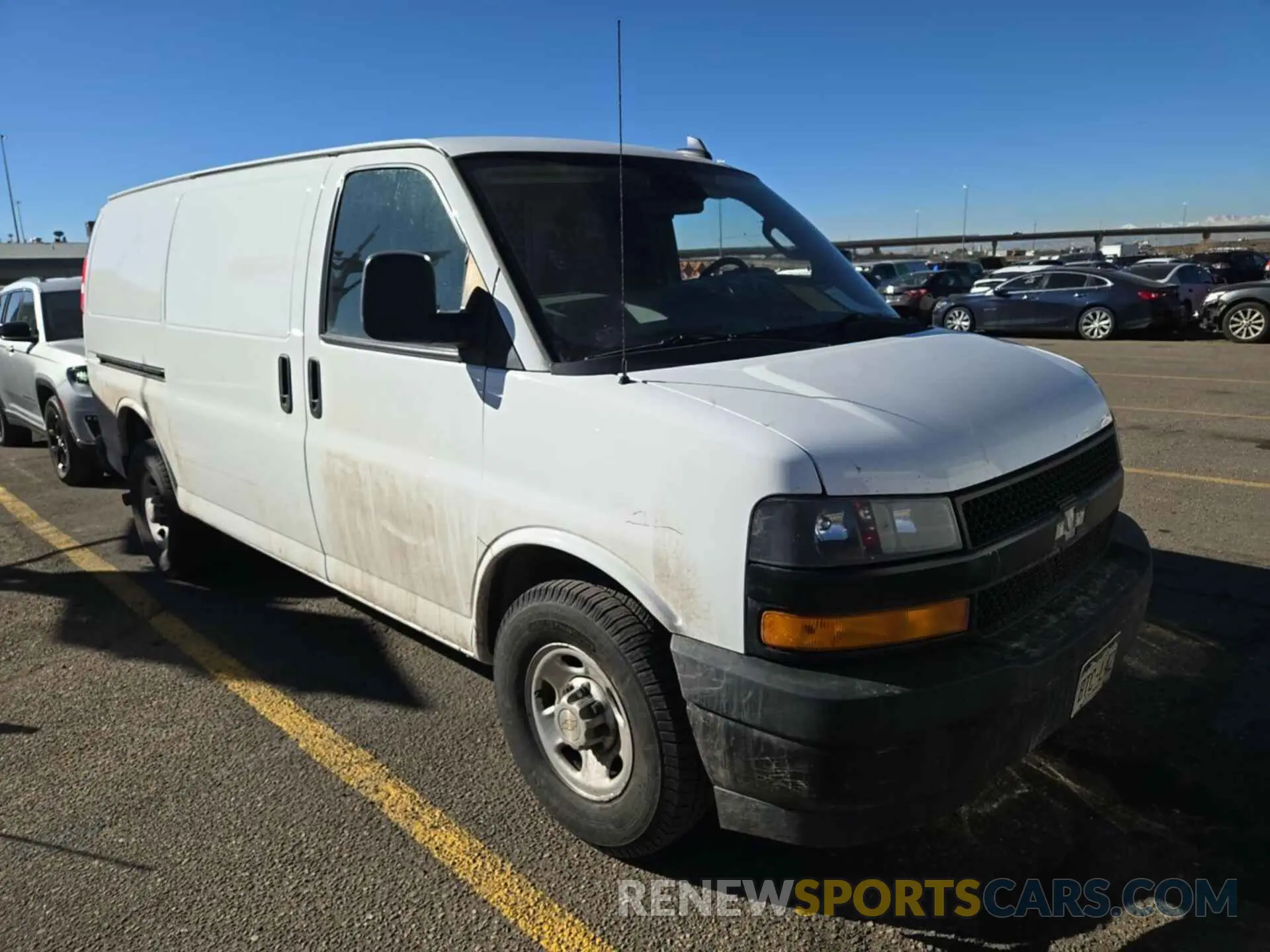 1 Photograph of a damaged car 1GCWGAFG7L1243688 CHEVROLET EXPRESS G2500 2020