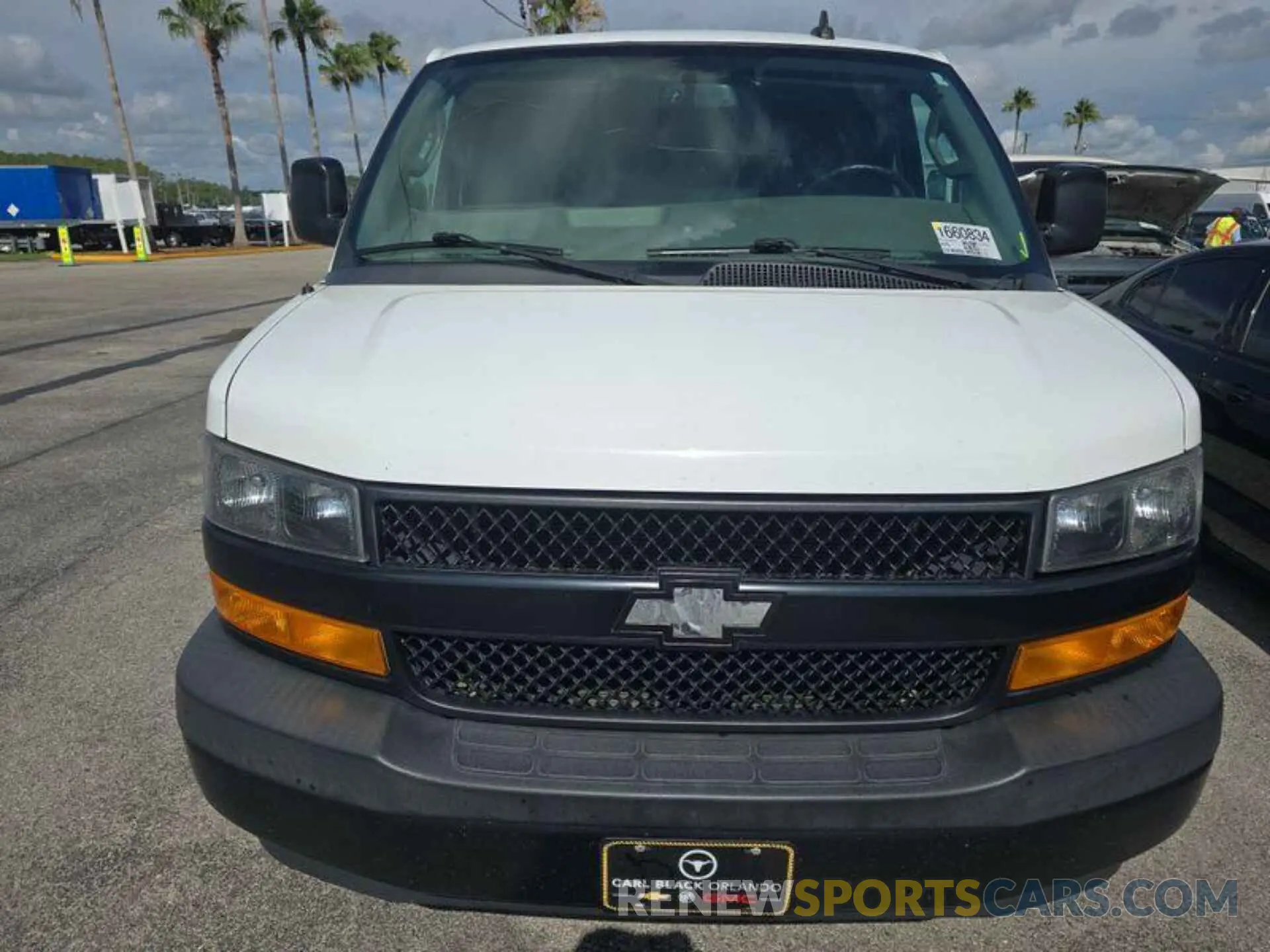 4 Photograph of a damaged car 1GCWGAFPXM1166123 CHEVROLET EXPRESS G2500 2021