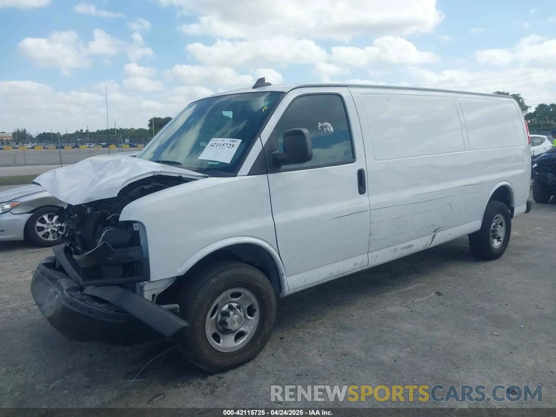 2 Photograph of a damaged car 1GCWGBFP9M1154499 CHEVROLET EXPRESS G2500 2021