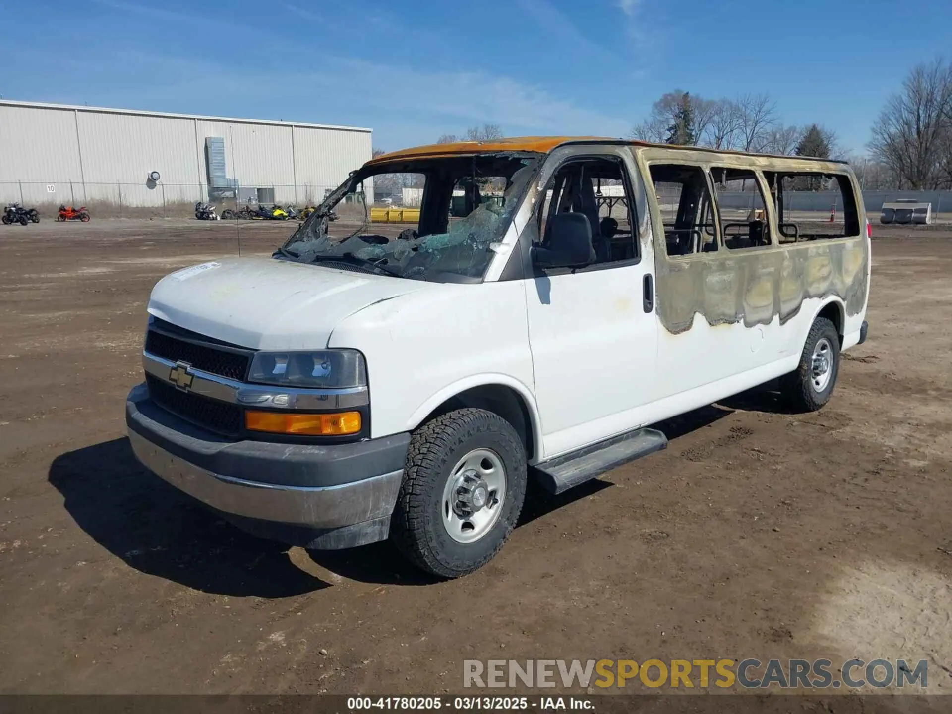 2 Photograph of a damaged car 1GAZGPFGXL1155159 CHEVROLET EXPRESS PASSENGER 2020