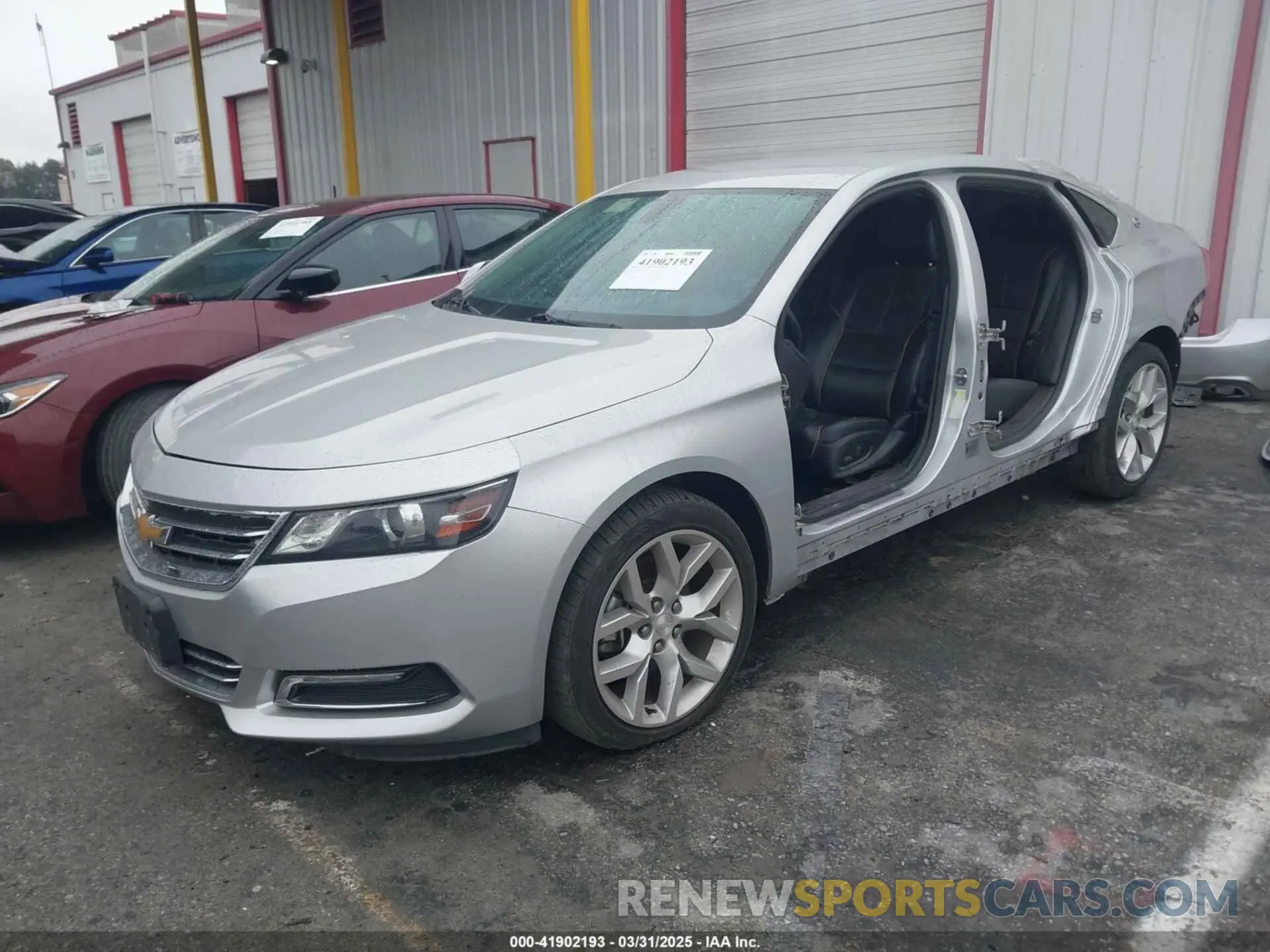2 Photograph of a damaged car 1G1105S37KU142374 CHEVROLET IMPALA 2019