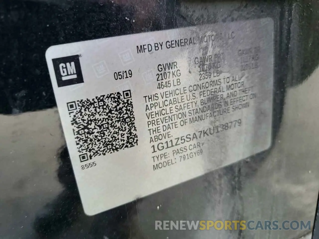 14 Photograph of a damaged car 1G11Z5SA7KU138779 CHEVROLET IMPALA 2019