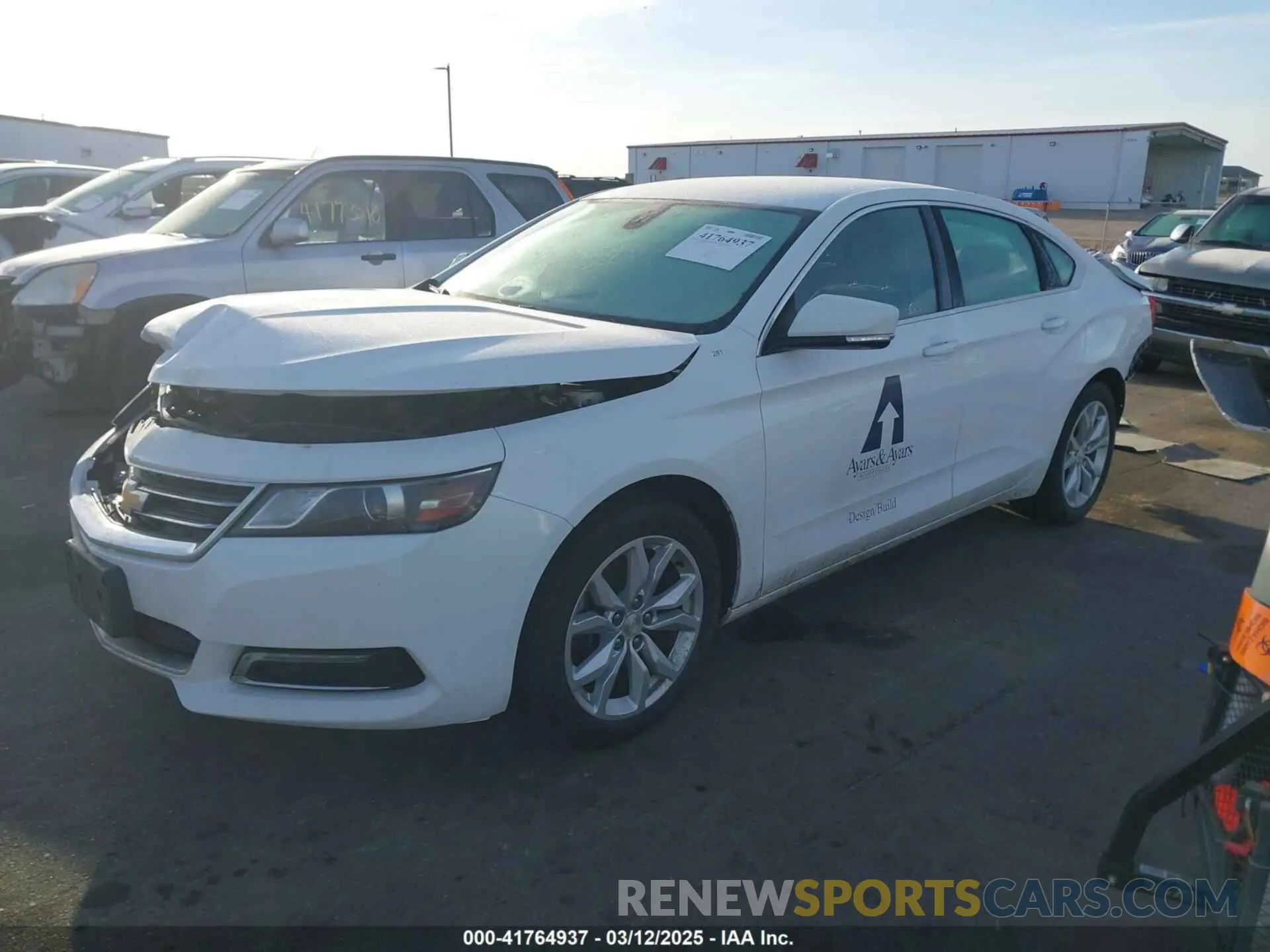 2 Photograph of a damaged car 1G11Z5SA8KU137852 CHEVROLET IMPALA 2019