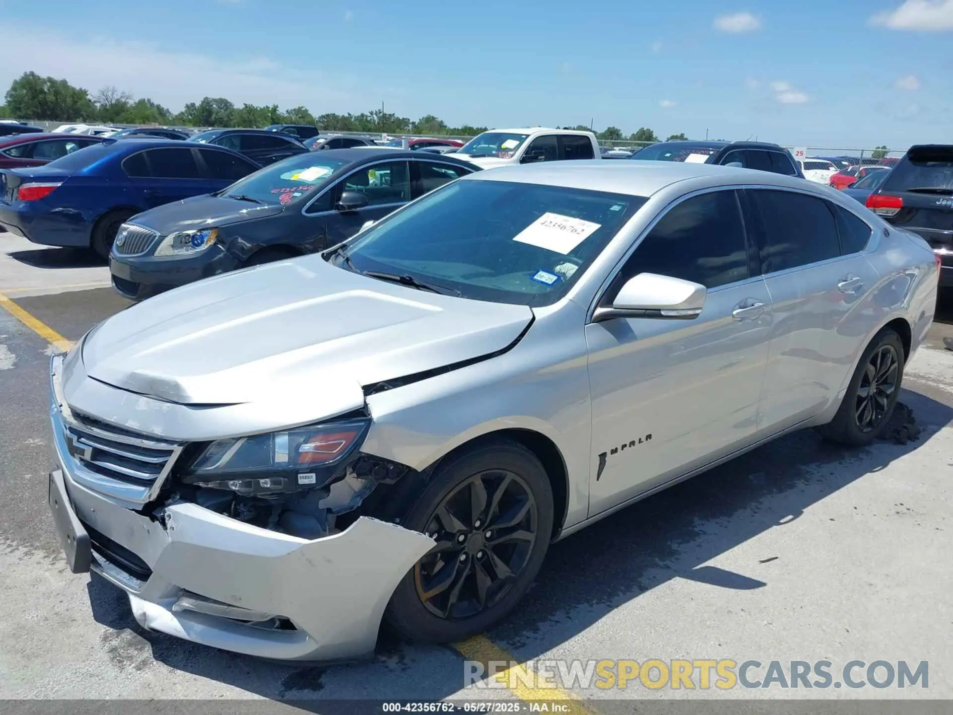 2 Photograph of a damaged car 1G11Z5SA9KU132174 CHEVROLET IMPALA 2019