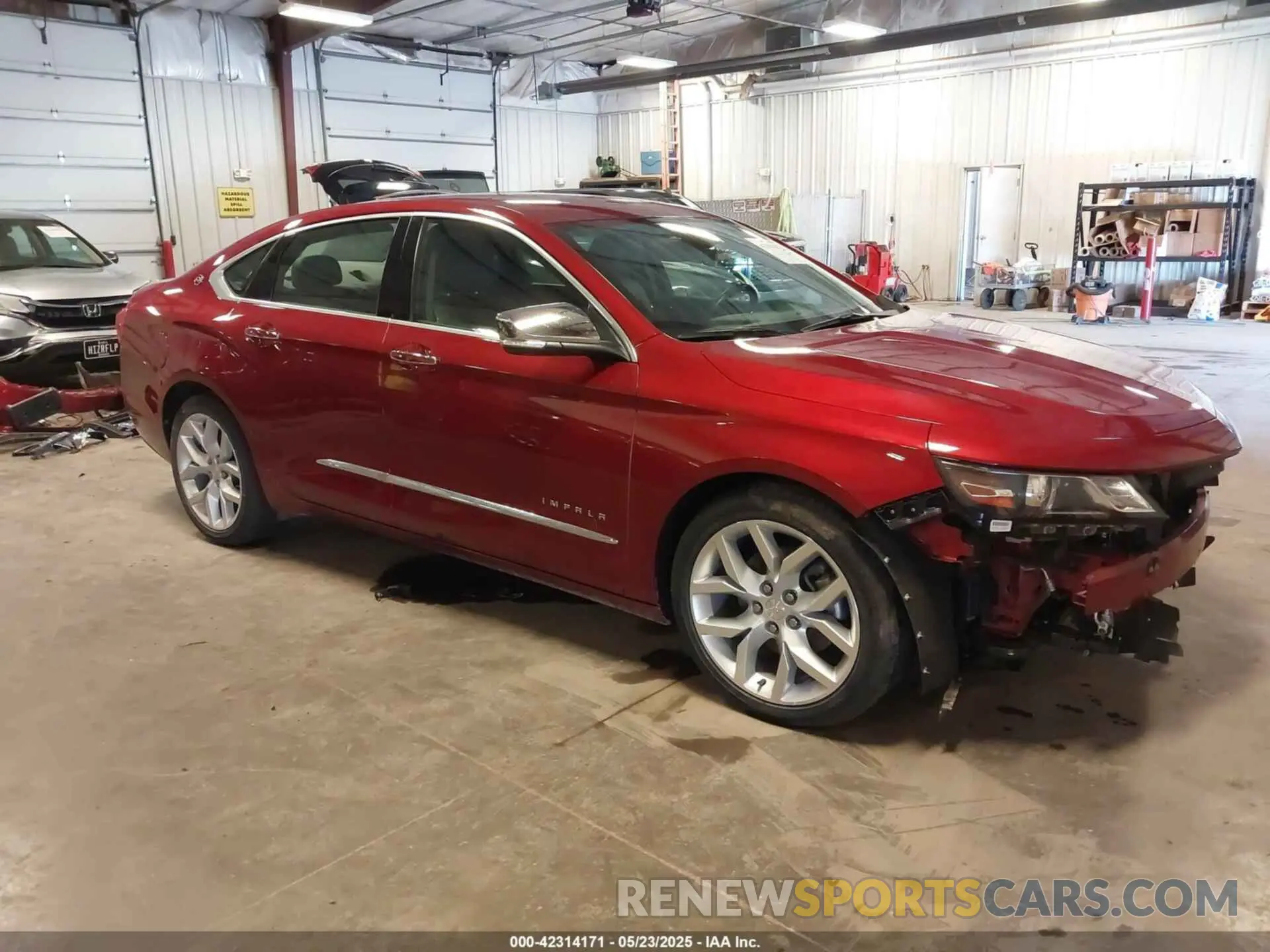 1 Photograph of a damaged car 2G1105S34K9123388 CHEVROLET IMPALA 2019