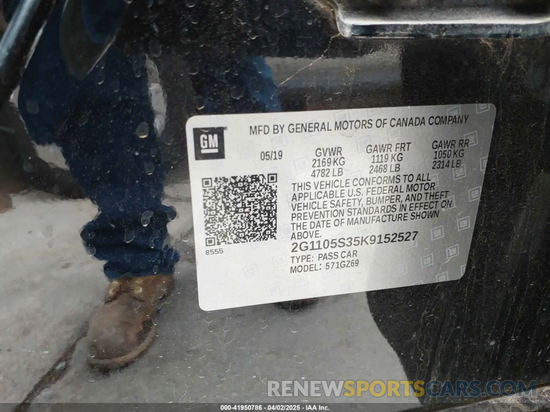 9 Photograph of a damaged car 2G1105S35K9152527 CHEVROLET IMPALA 2019