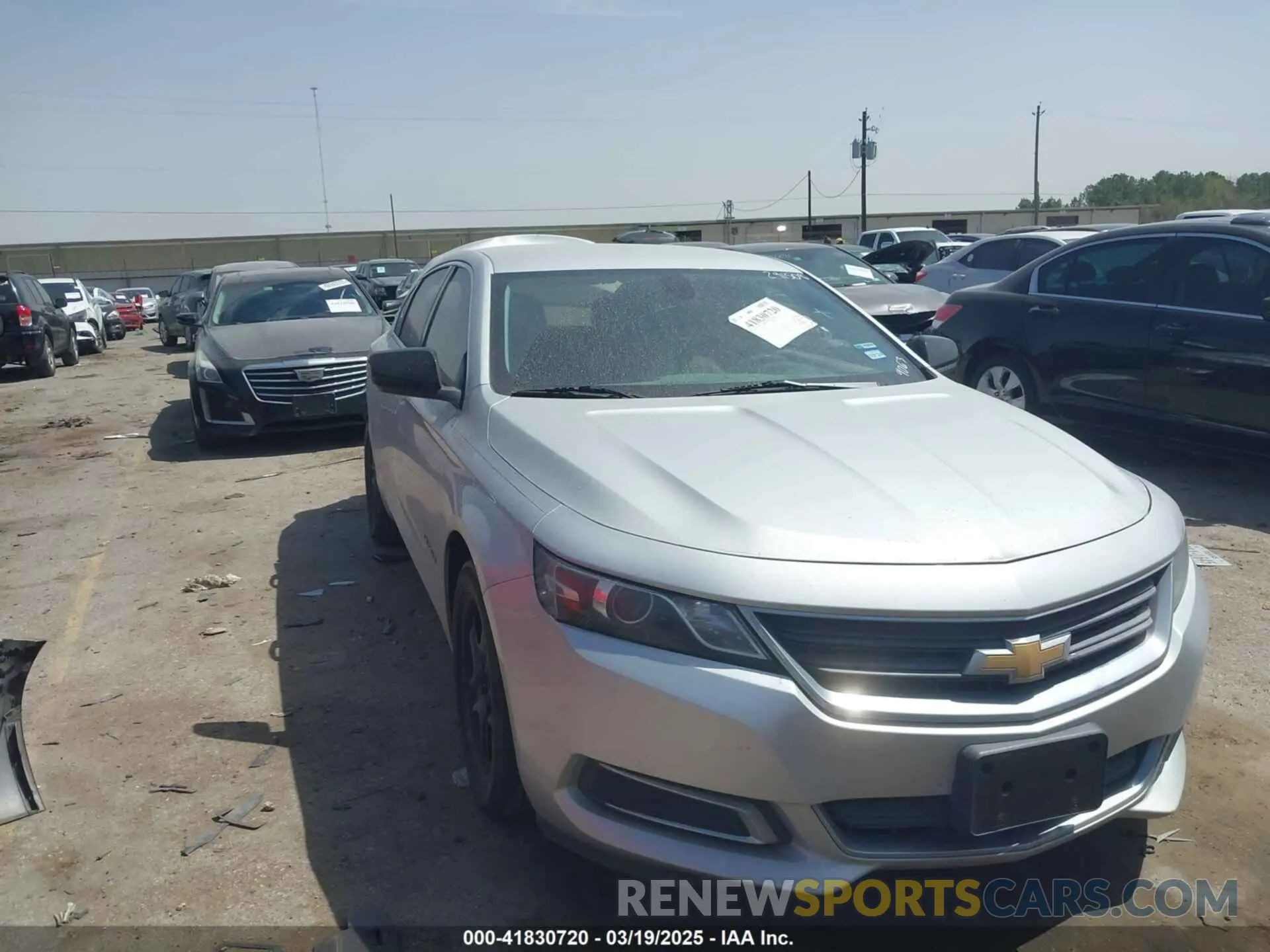 1 Photograph of a damaged car 2G11X5SA3K9129063 CHEVROLET IMPALA 2019