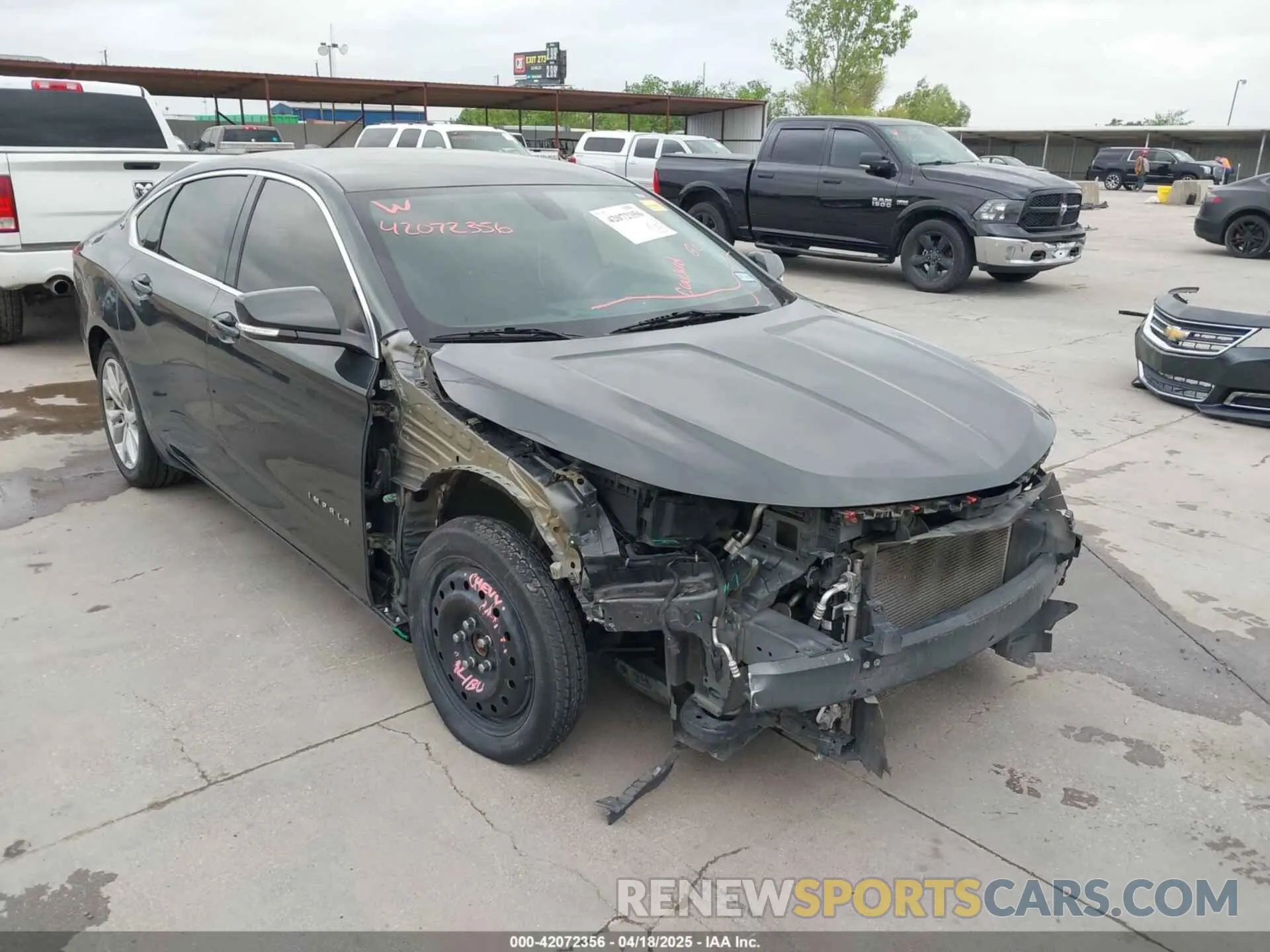 1 Photograph of a damaged car 2G11Z5S32K9117353 CHEVROLET IMPALA 2019