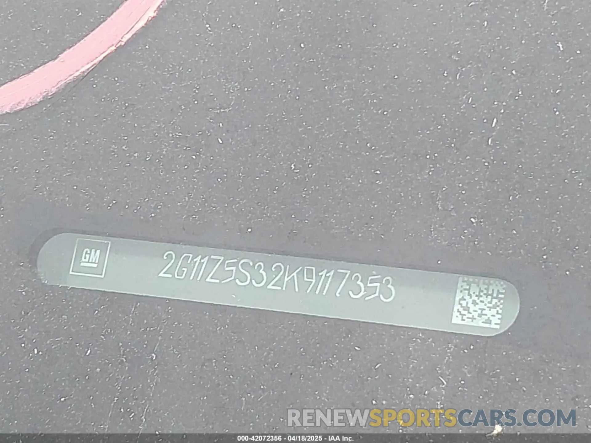 18 Photograph of a damaged car 2G11Z5S32K9117353 CHEVROLET IMPALA 2019