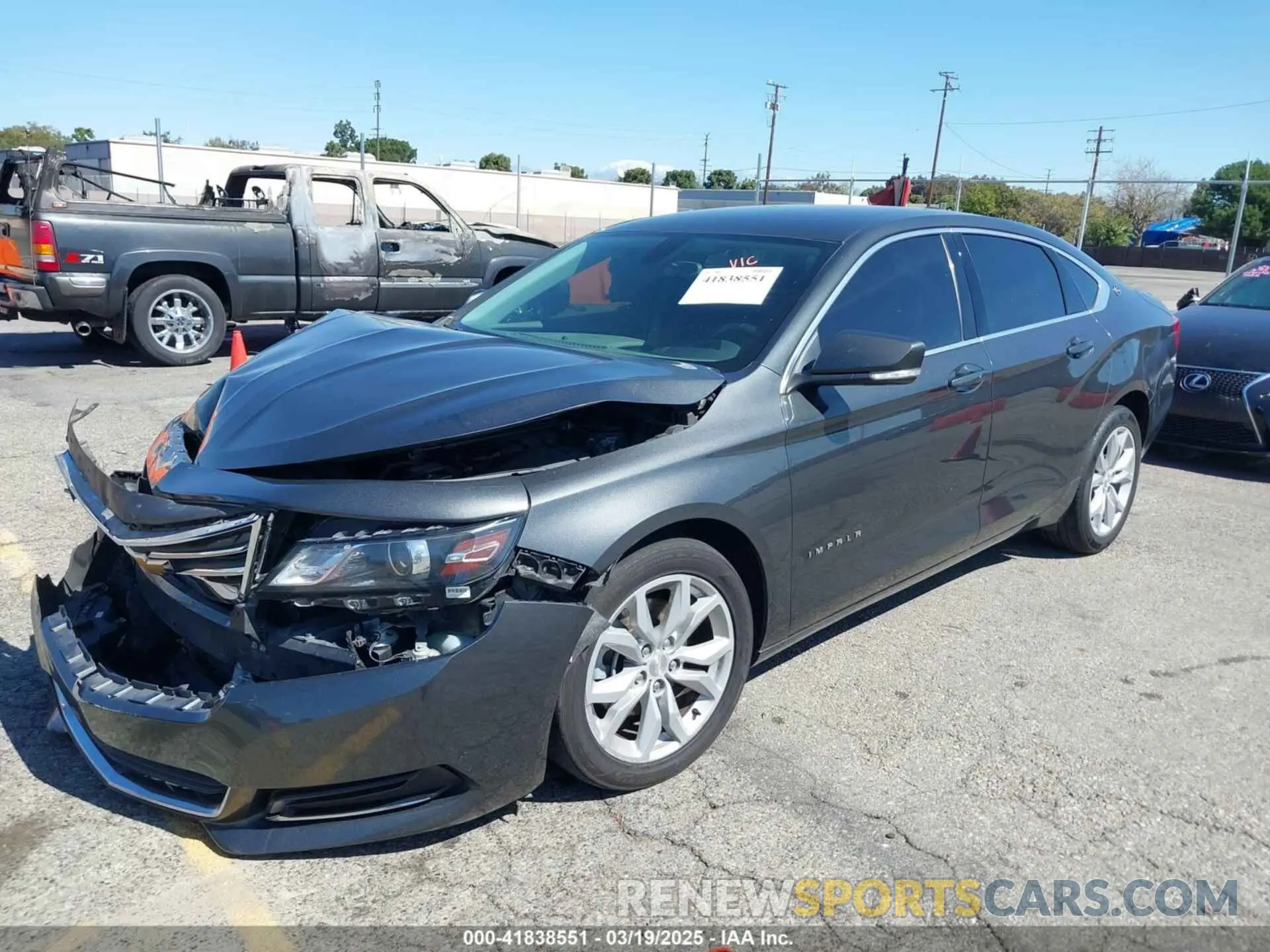 2 Photograph of a damaged car 2G11Z5SA5K9140737 CHEVROLET IMPALA 2019