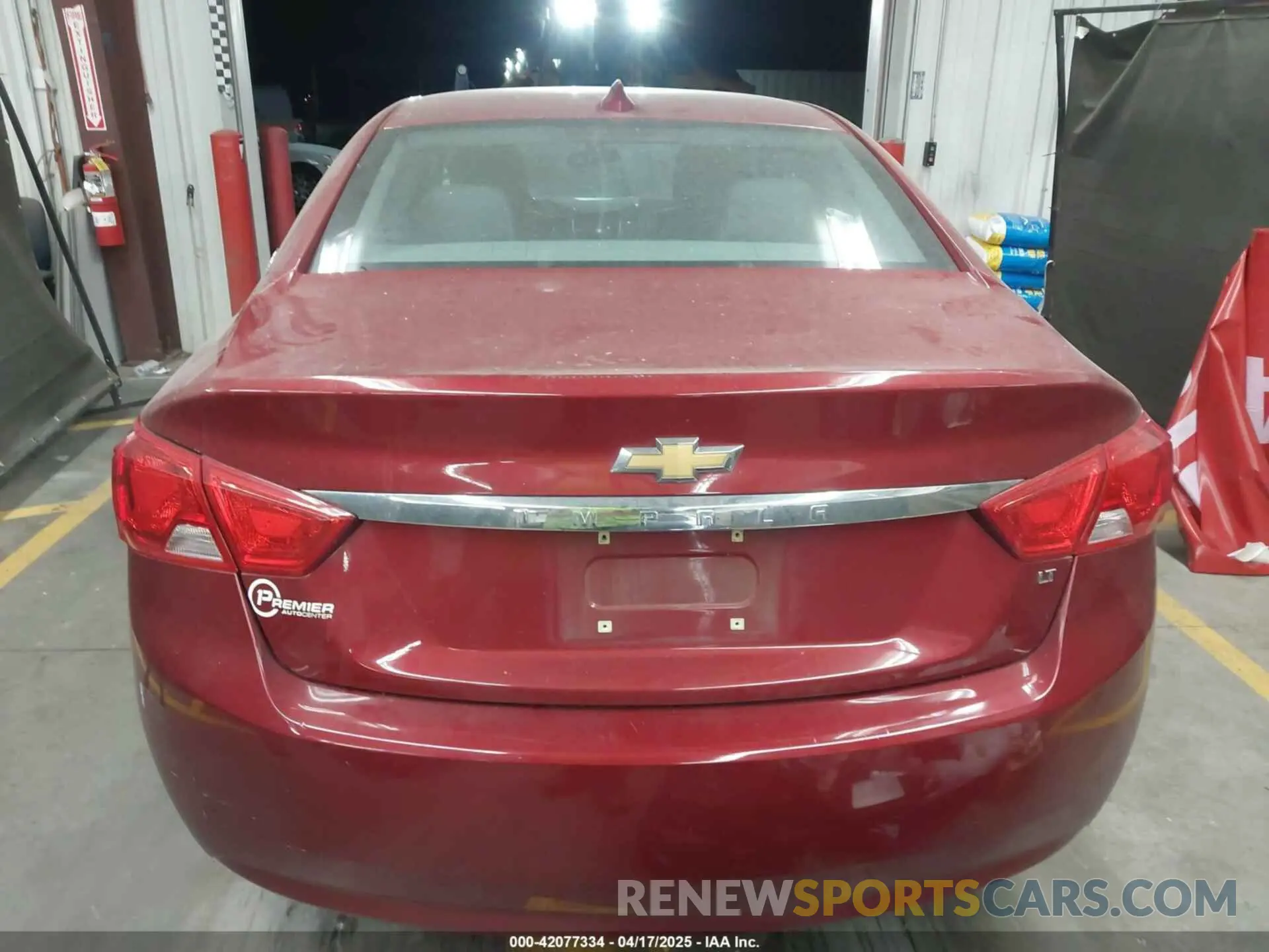 16 Photograph of a damaged car 2G11Z5SA6K9148510 CHEVROLET IMPALA 2019