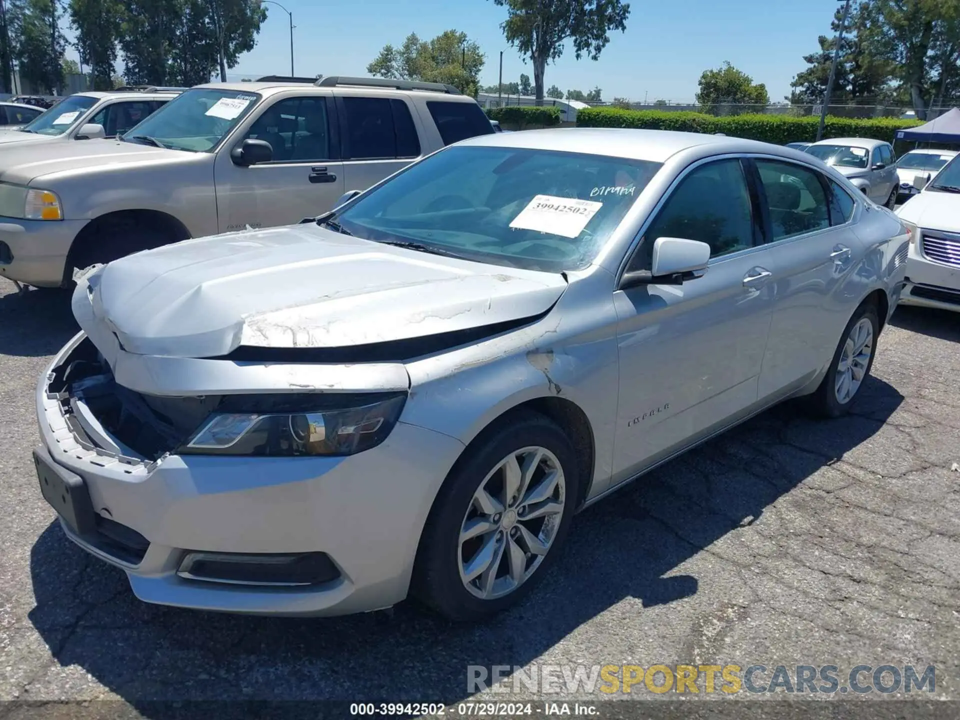 2 Photograph of a damaged car 2G11Z5SA8K9147892 CHEVROLET IMPALA 2019
