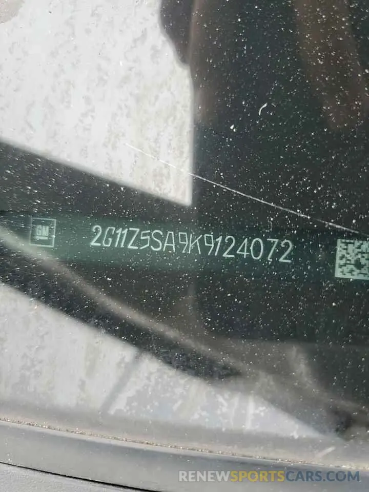 13 Photograph of a damaged car 2G11Z5SA9K9124072 CHEVROLET IMPALA 2019