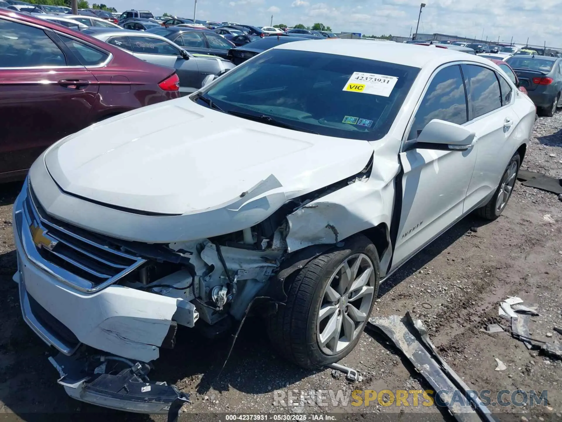 2 Photograph of a damaged car 2G11Z5SAXK9121732 CHEVROLET IMPALA 2019