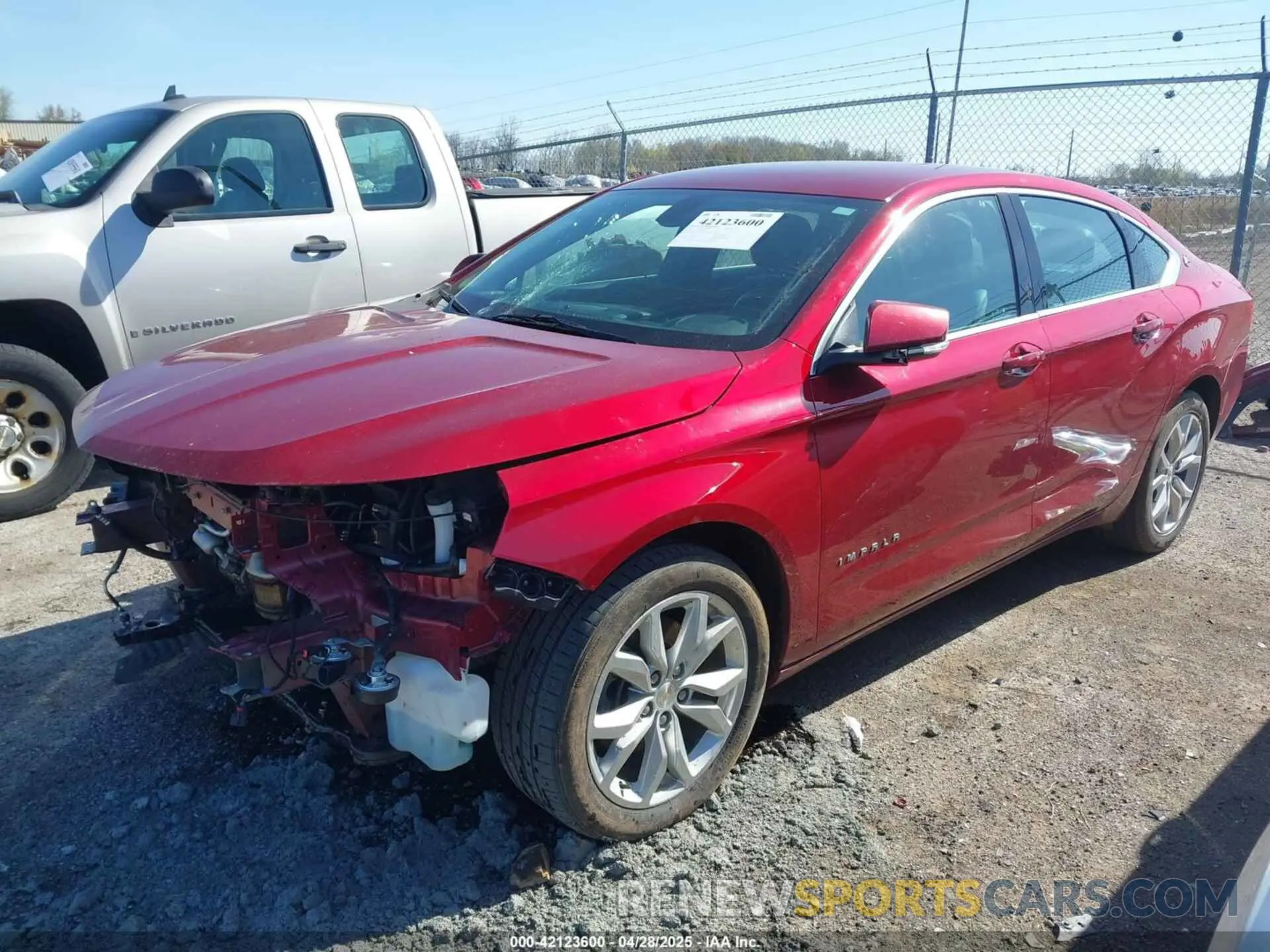 2 Photograph of a damaged car 1G11Z5S30LU104766 CHEVROLET IMPALA 2020