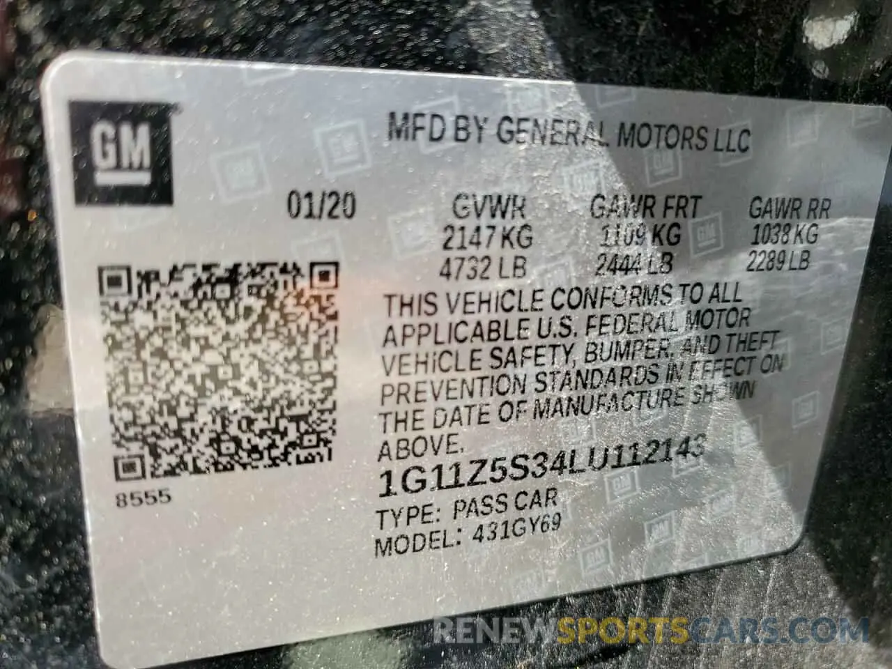 13 Photograph of a damaged car 1G11Z5S34LU112143 CHEVROLET IMPALA 2020