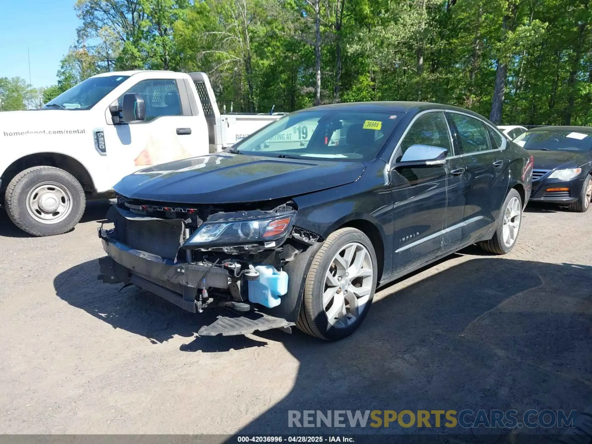 2 Photograph of a damaged car 2G1105S34L9103451 CHEVROLET IMPALA 2020