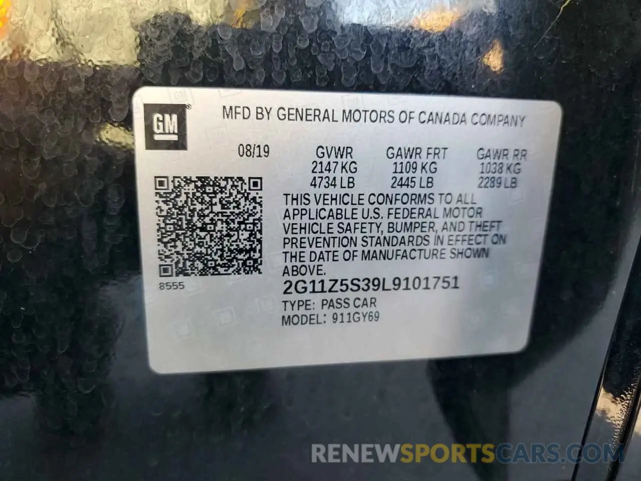 14 Photograph of a damaged car 2G11Z5S39L9101751 CHEVROLET IMPALA 2020
