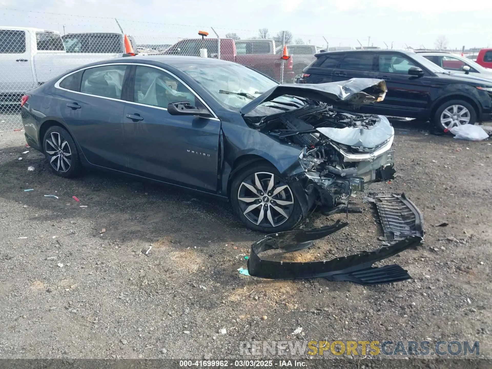 1 Photograph of a damaged car 1G1ZB5ST0KF227185 CHEVROLET MALIBU 2019