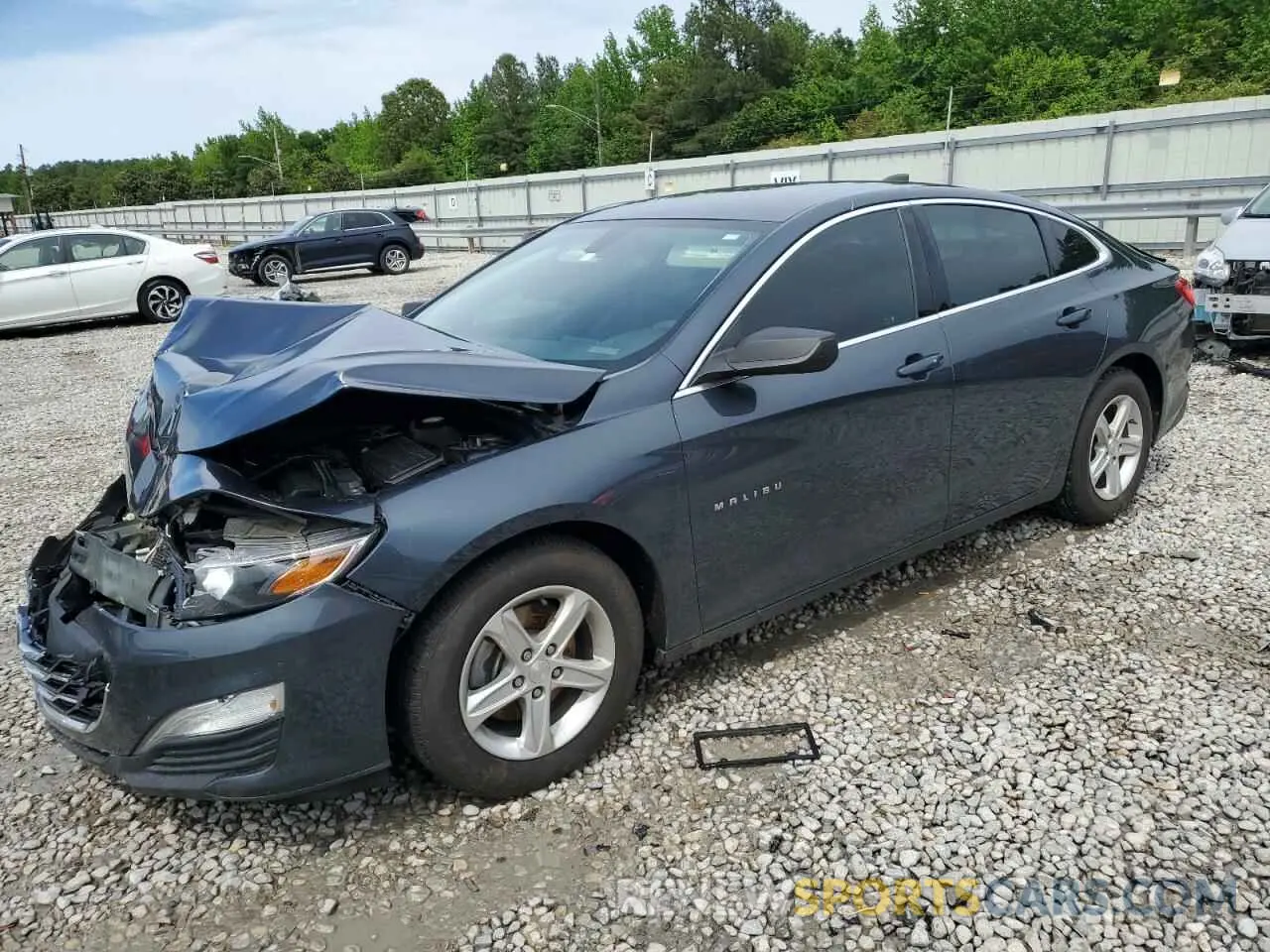 1 Photograph of a damaged car 1G1ZB5ST1KF217183 CHEVROLET MALIBU 2019