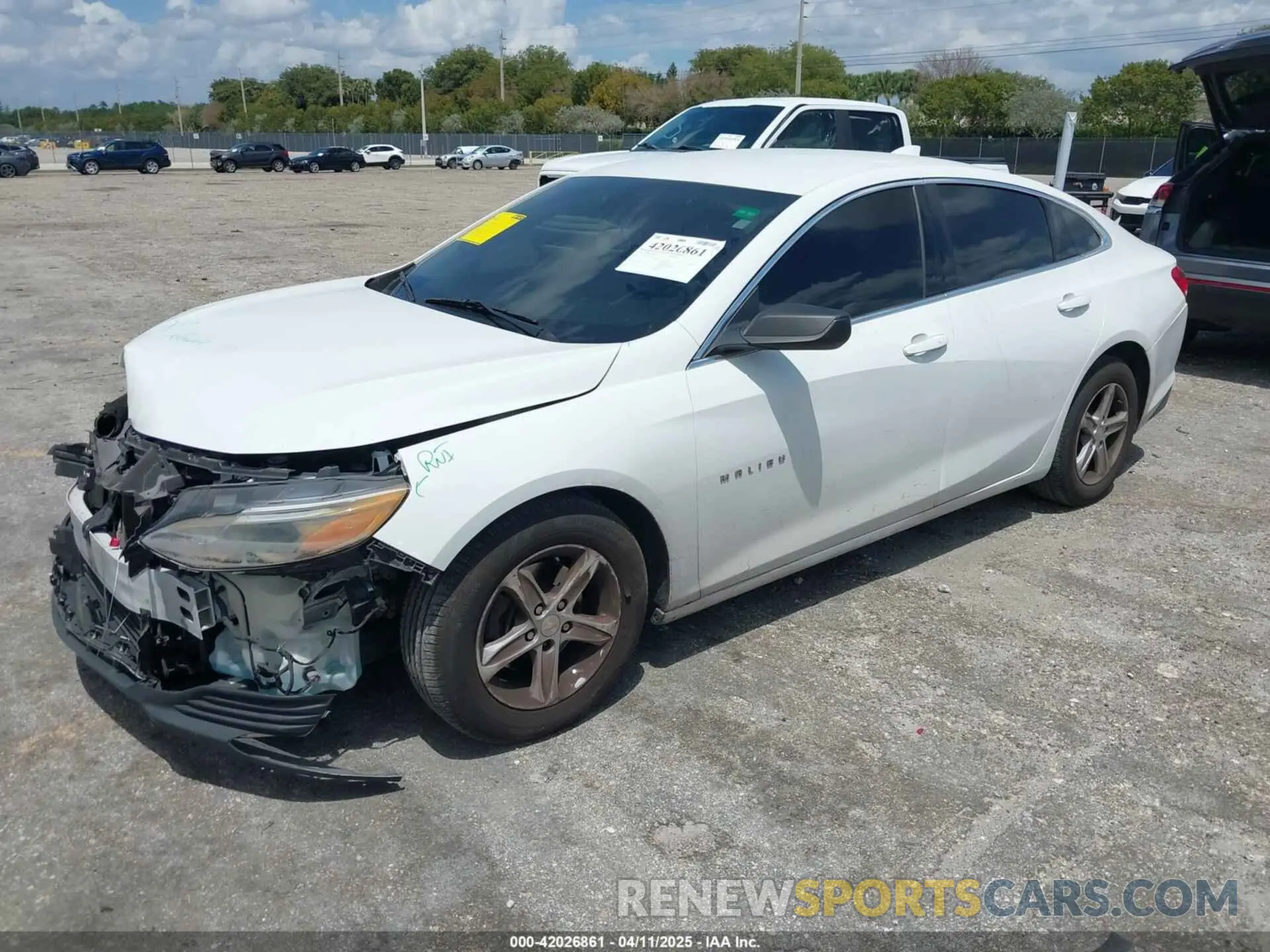 2 Photograph of a damaged car 1G1ZB5ST3KF215631 CHEVROLET MALIBU 2019