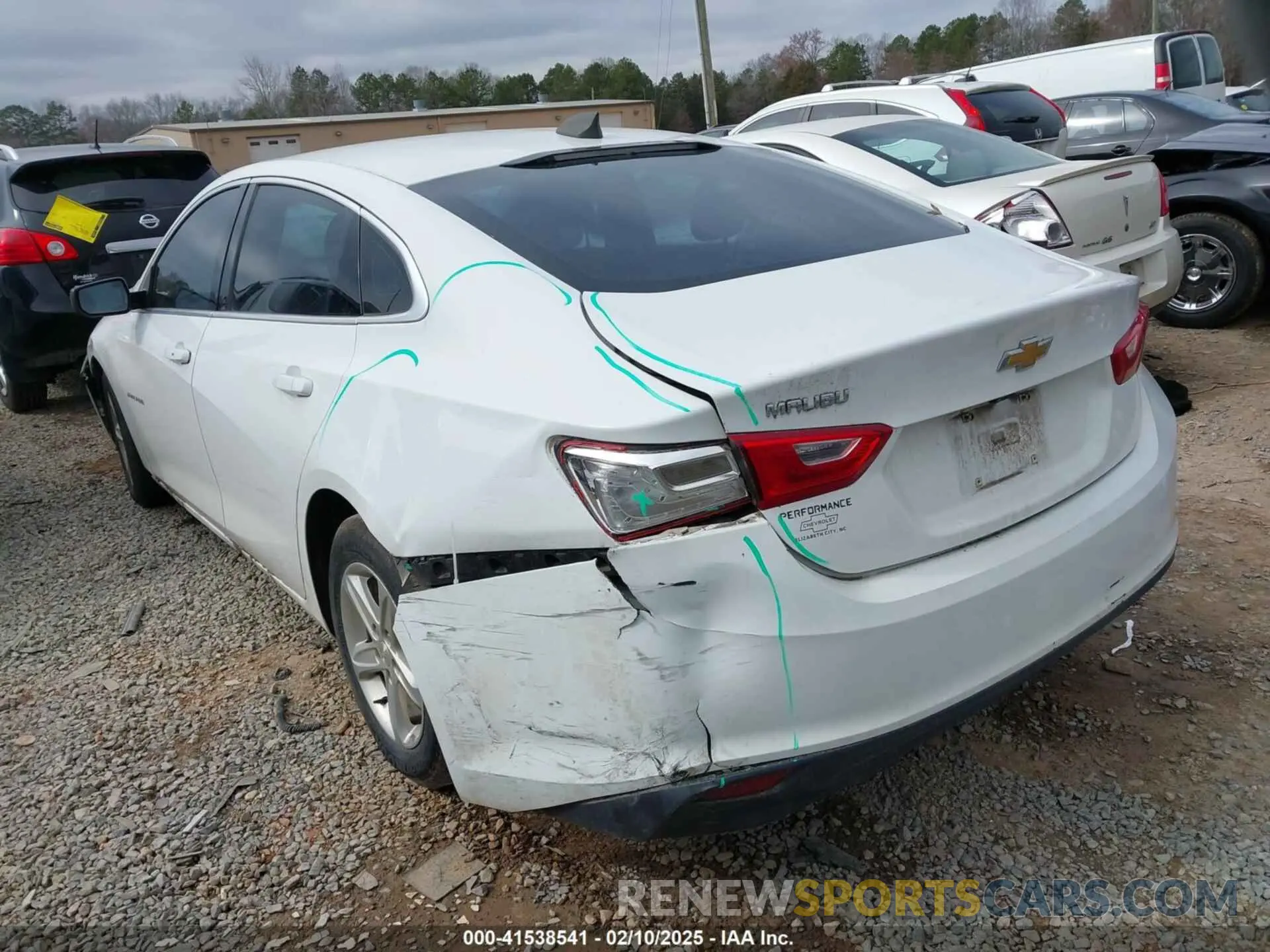 3 Photograph of a damaged car 1G1ZB5ST4KF115621 CHEVROLET MALIBU 2019