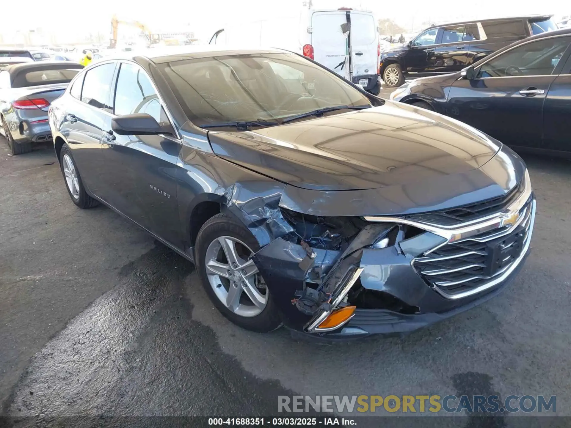 1 Photograph of a damaged car 1G1ZB5ST4KF143712 CHEVROLET MALIBU 2019