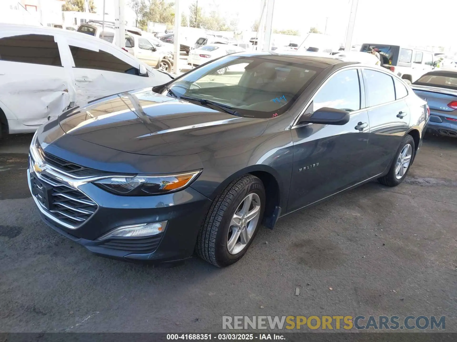 2 Photograph of a damaged car 1G1ZB5ST4KF143712 CHEVROLET MALIBU 2019