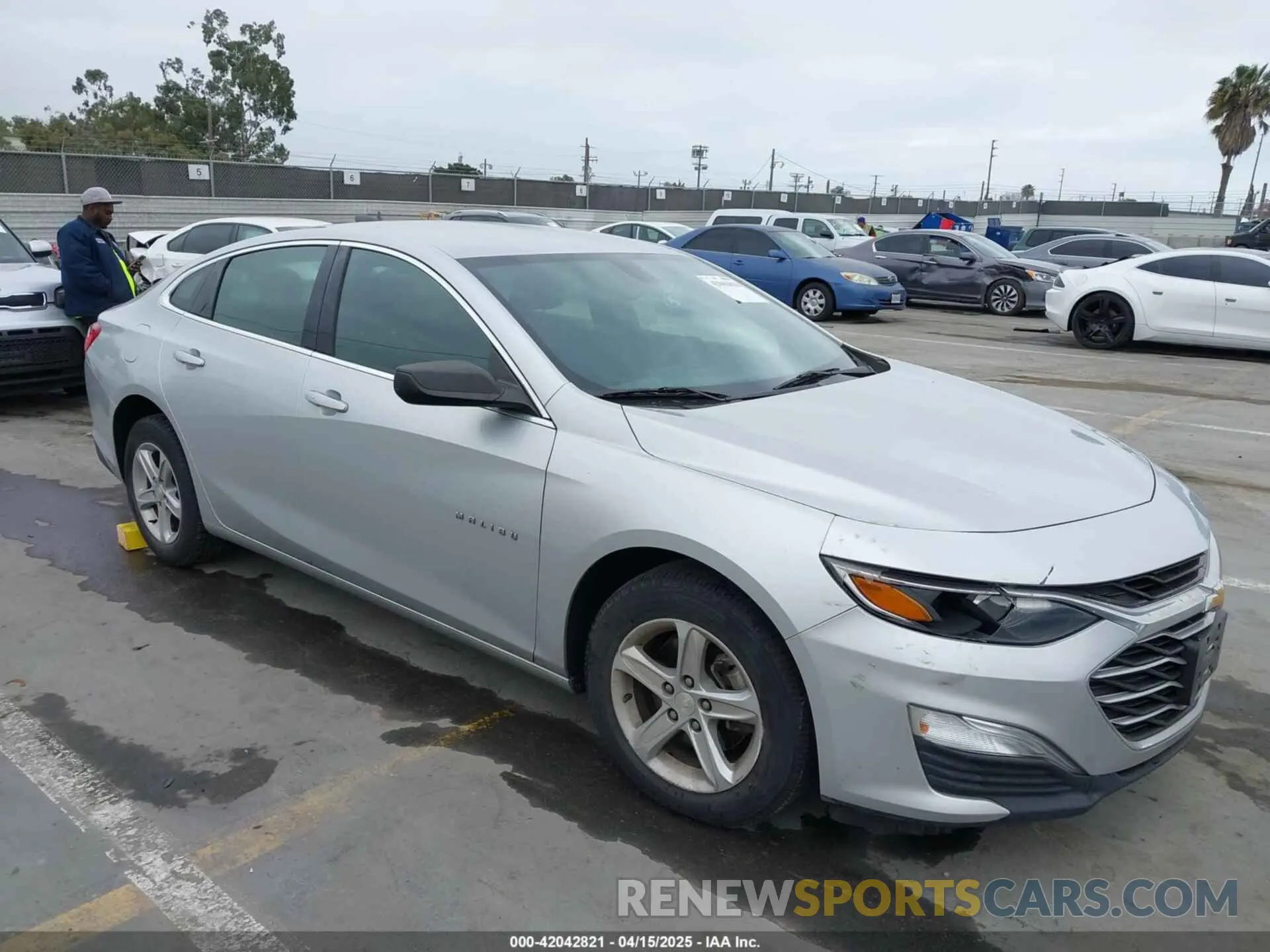 1 Photograph of a damaged car 1G1ZB5ST5KF144156 CHEVROLET MALIBU 2019