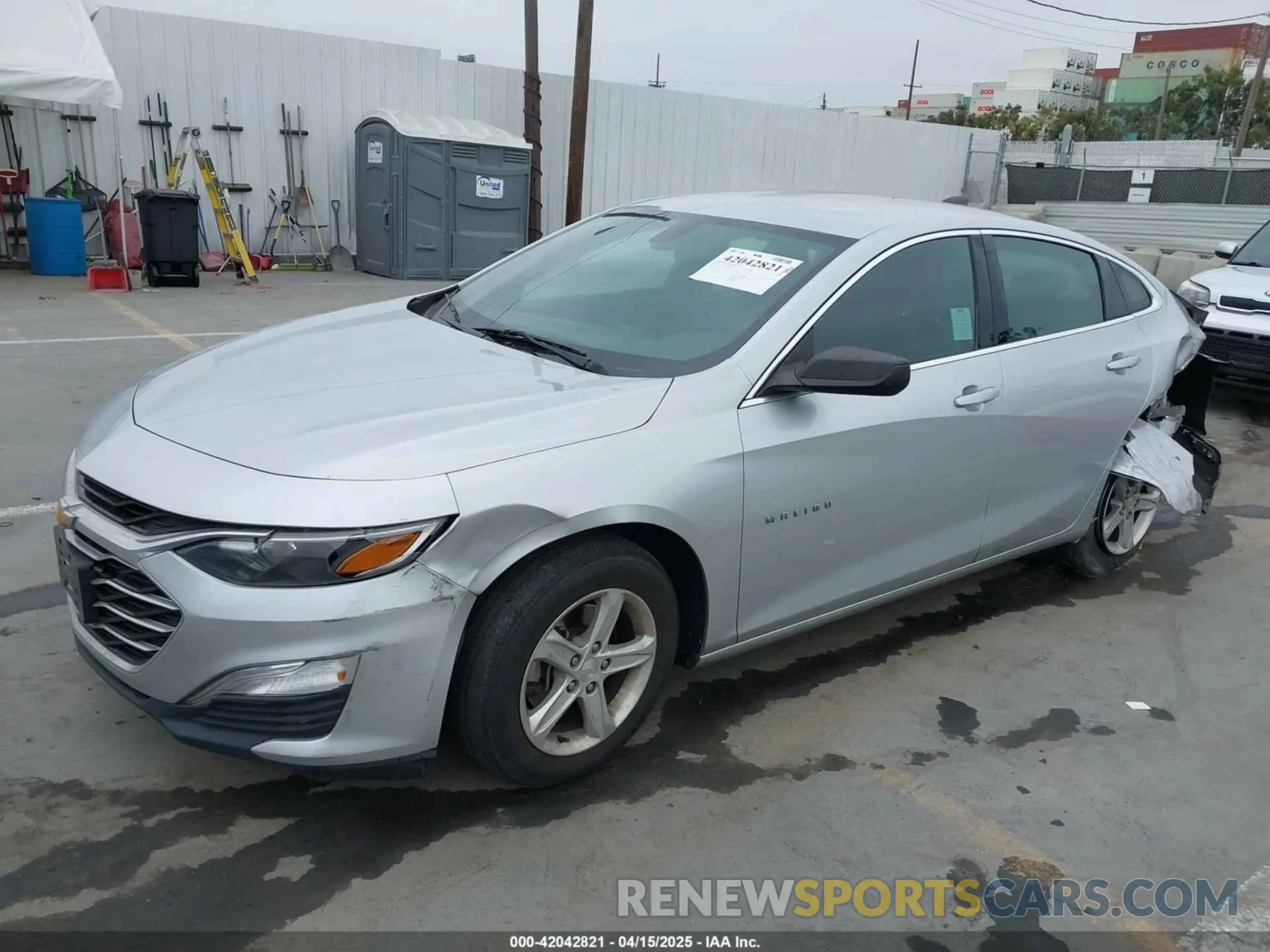 2 Photograph of a damaged car 1G1ZB5ST5KF144156 CHEVROLET MALIBU 2019
