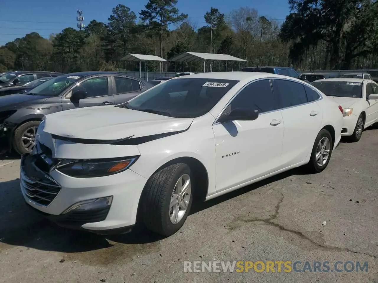 1 Photograph of a damaged car 1G1ZB5ST5KF174337 CHEVROLET MALIBU 2019
