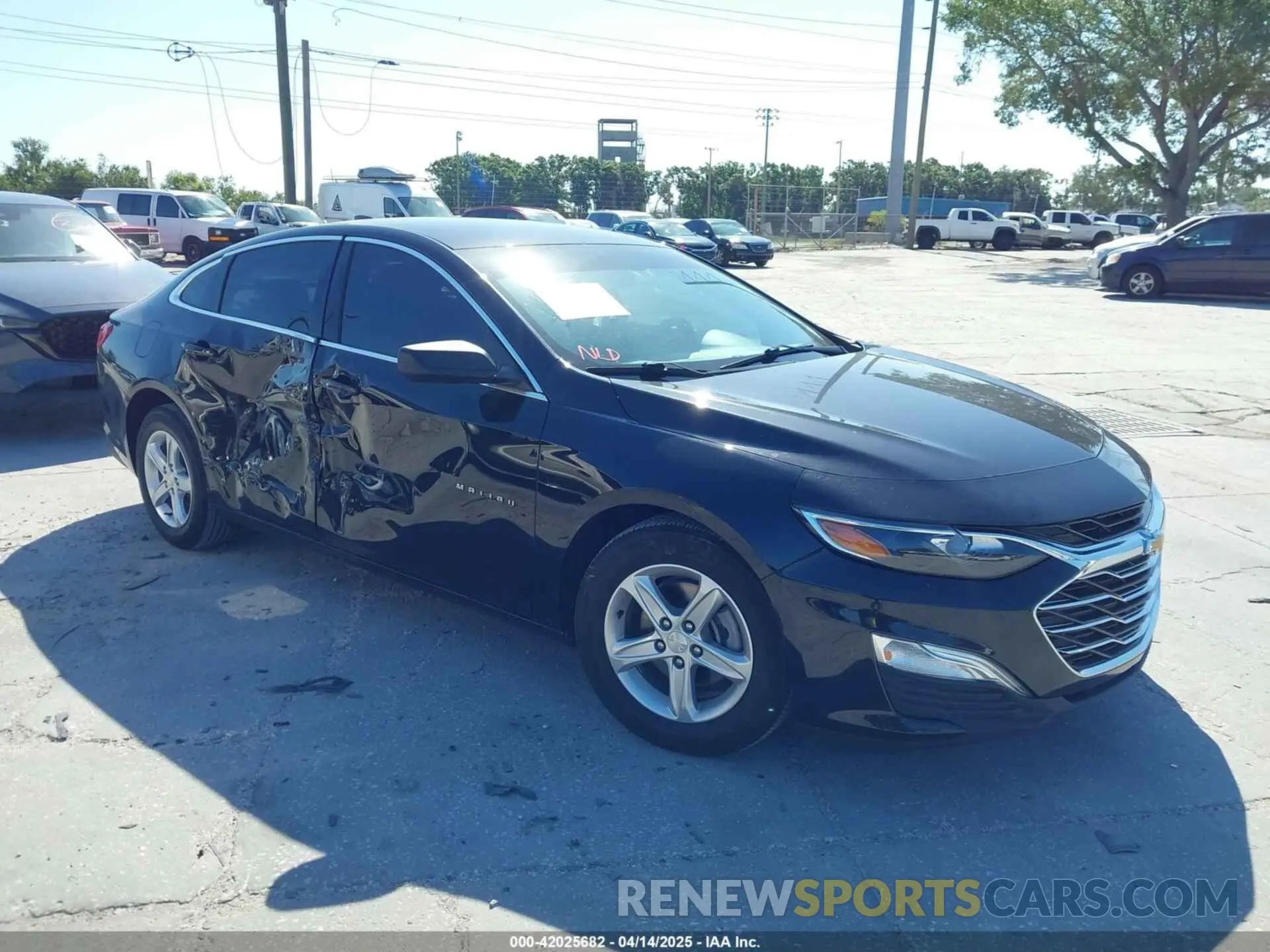 1 Photograph of a damaged car 1G1ZB5ST5KF191610 CHEVROLET MALIBU 2019