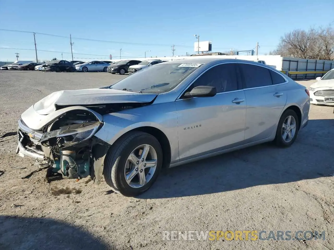1 Photograph of a damaged car 1G1ZB5ST6KF127575 CHEVROLET MALIBU 2019