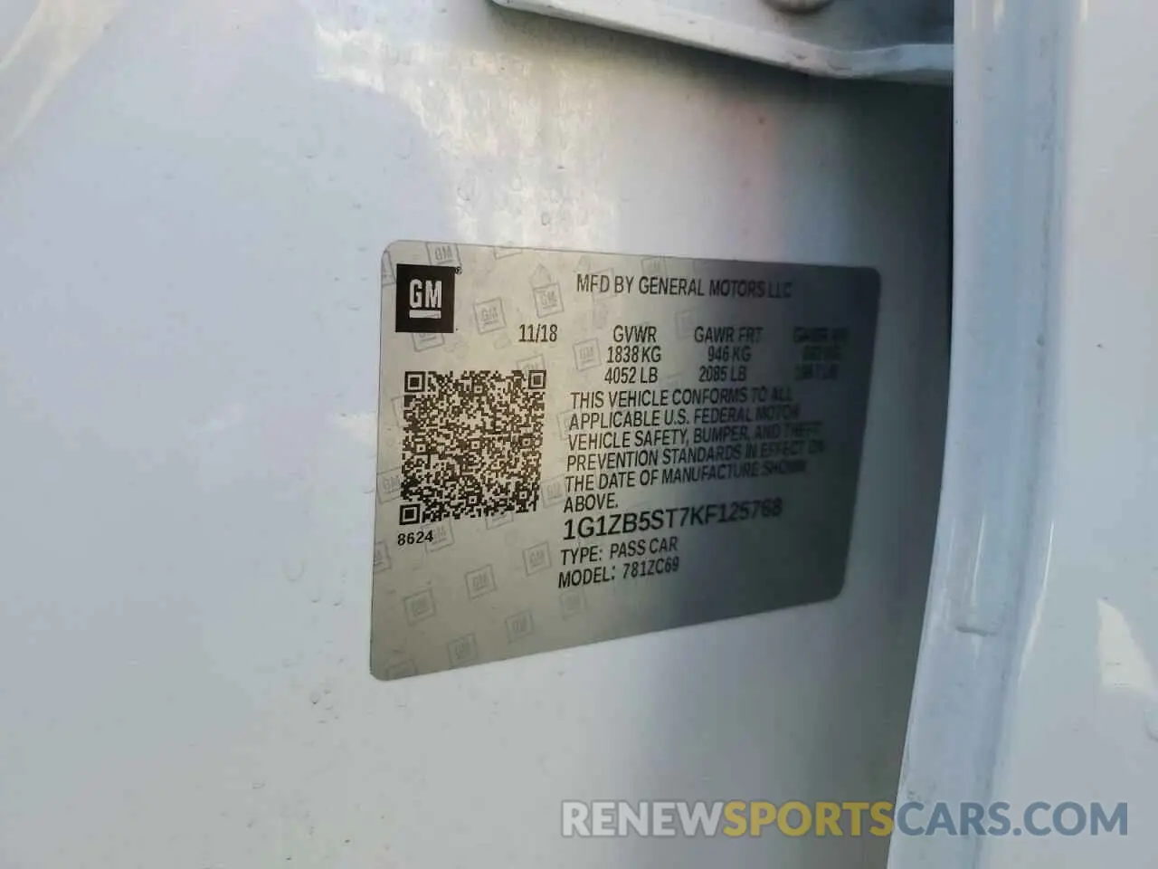 12 Photograph of a damaged car 1G1ZB5ST7KF125768 CHEVROLET MALIBU 2019