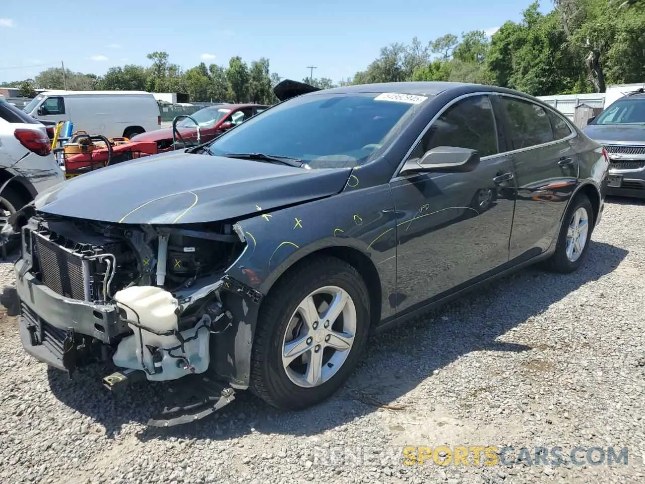 1 Photograph of a damaged car 1G1ZB5ST7KF178664 CHEVROLET MALIBU 2019