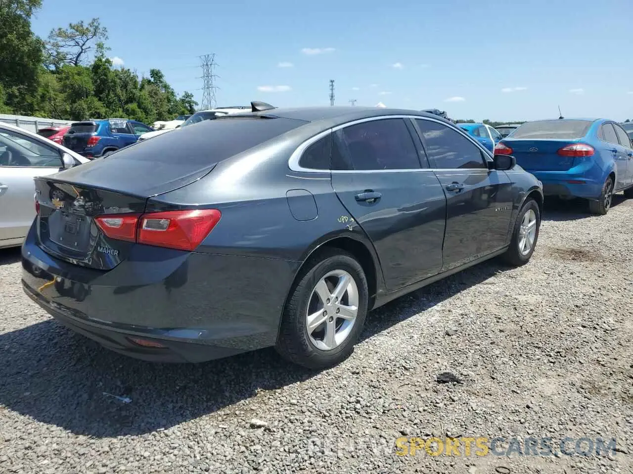 3 Photograph of a damaged car 1G1ZB5ST7KF178664 CHEVROLET MALIBU 2019