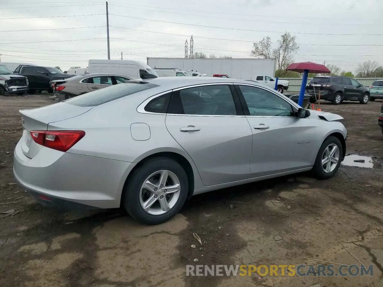 3 Photograph of a damaged car 1G1ZB5ST8KF185753 CHEVROLET MALIBU 2019