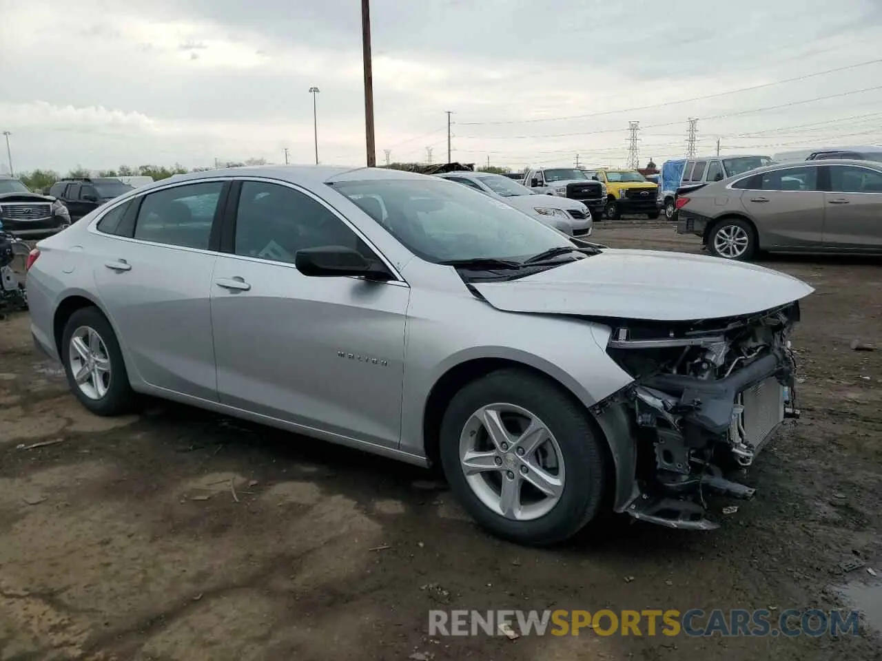 4 Photograph of a damaged car 1G1ZB5ST8KF185753 CHEVROLET MALIBU 2019