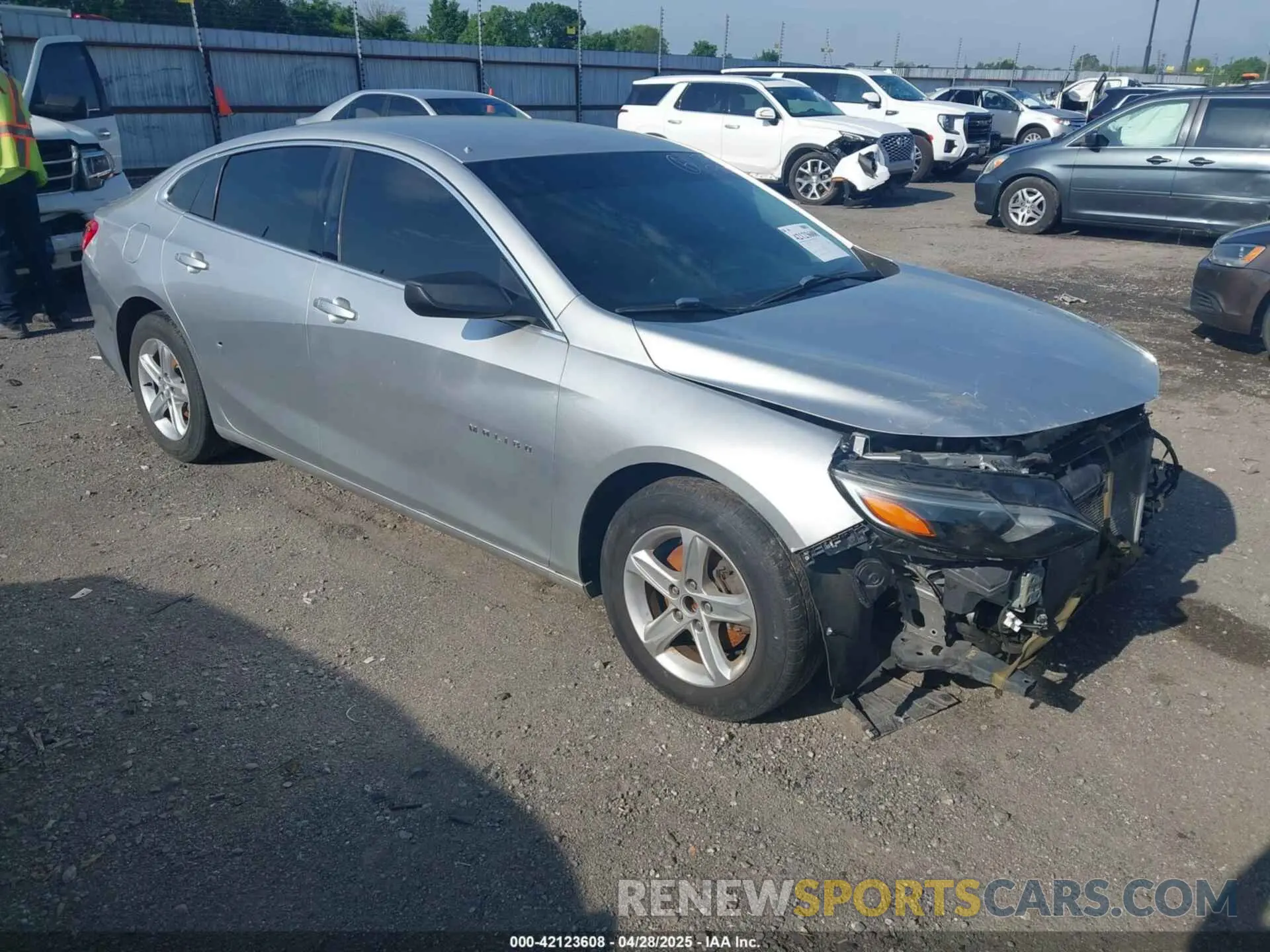 1 Photograph of a damaged car 1G1ZB5STXKF147683 CHEVROLET MALIBU 2019