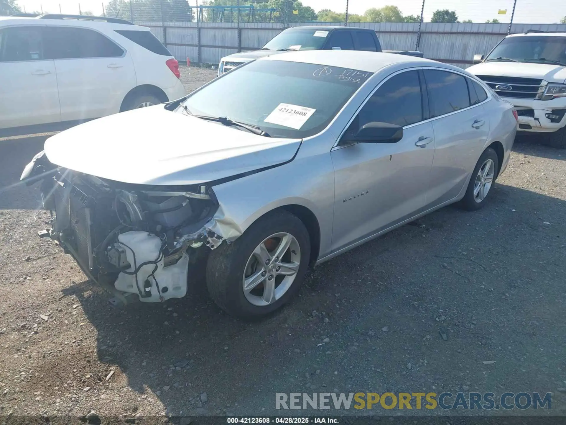 2 Photograph of a damaged car 1G1ZB5STXKF147683 CHEVROLET MALIBU 2019