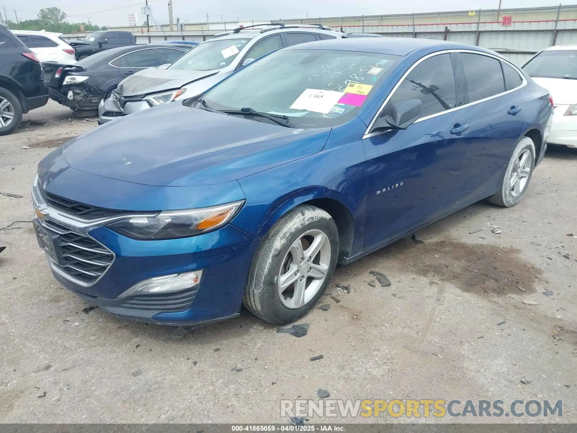2 Photograph of a damaged car 1G1ZB5STXKF176598 CHEVROLET MALIBU 2019