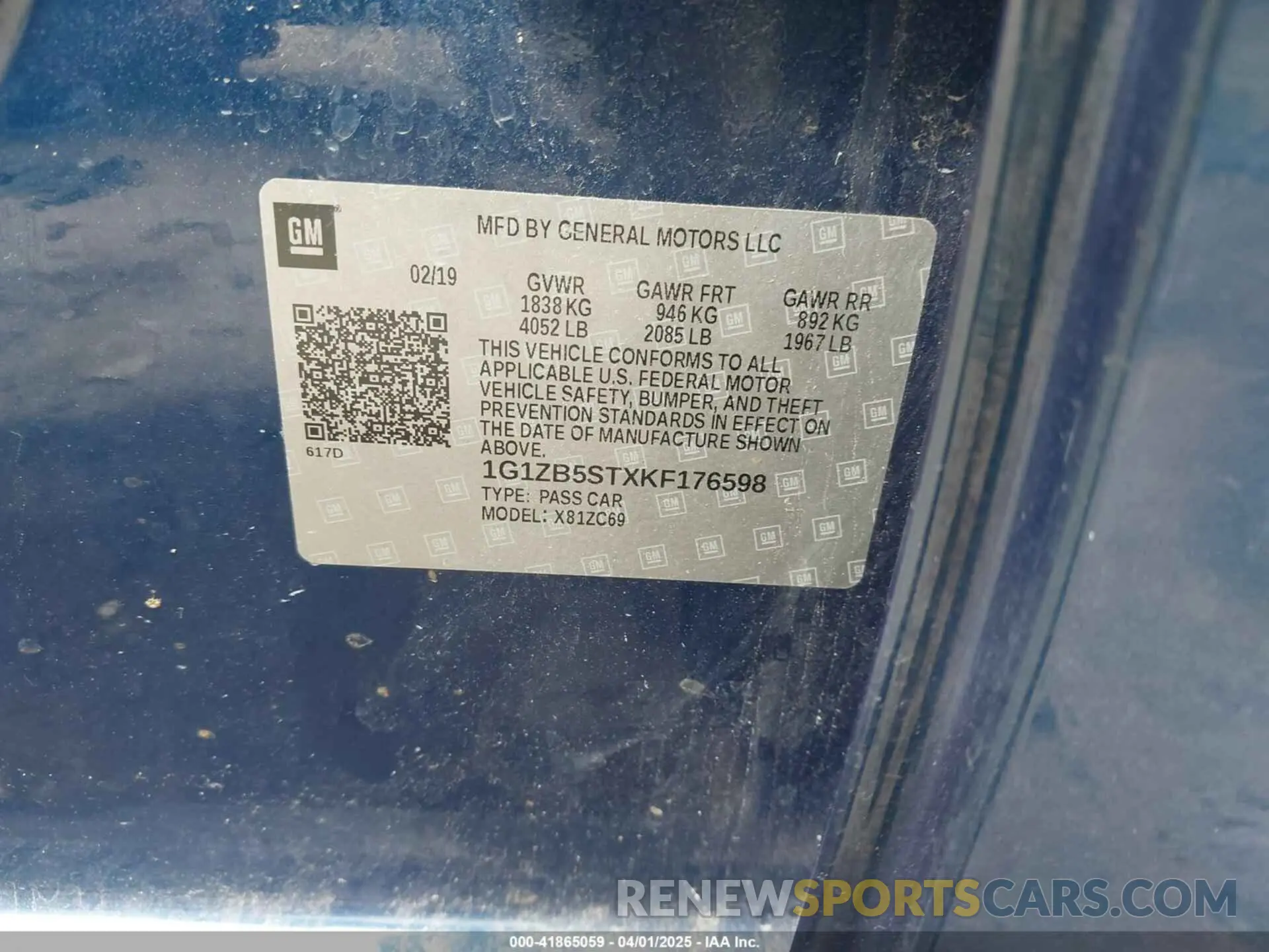 9 Photograph of a damaged car 1G1ZB5STXKF176598 CHEVROLET MALIBU 2019
