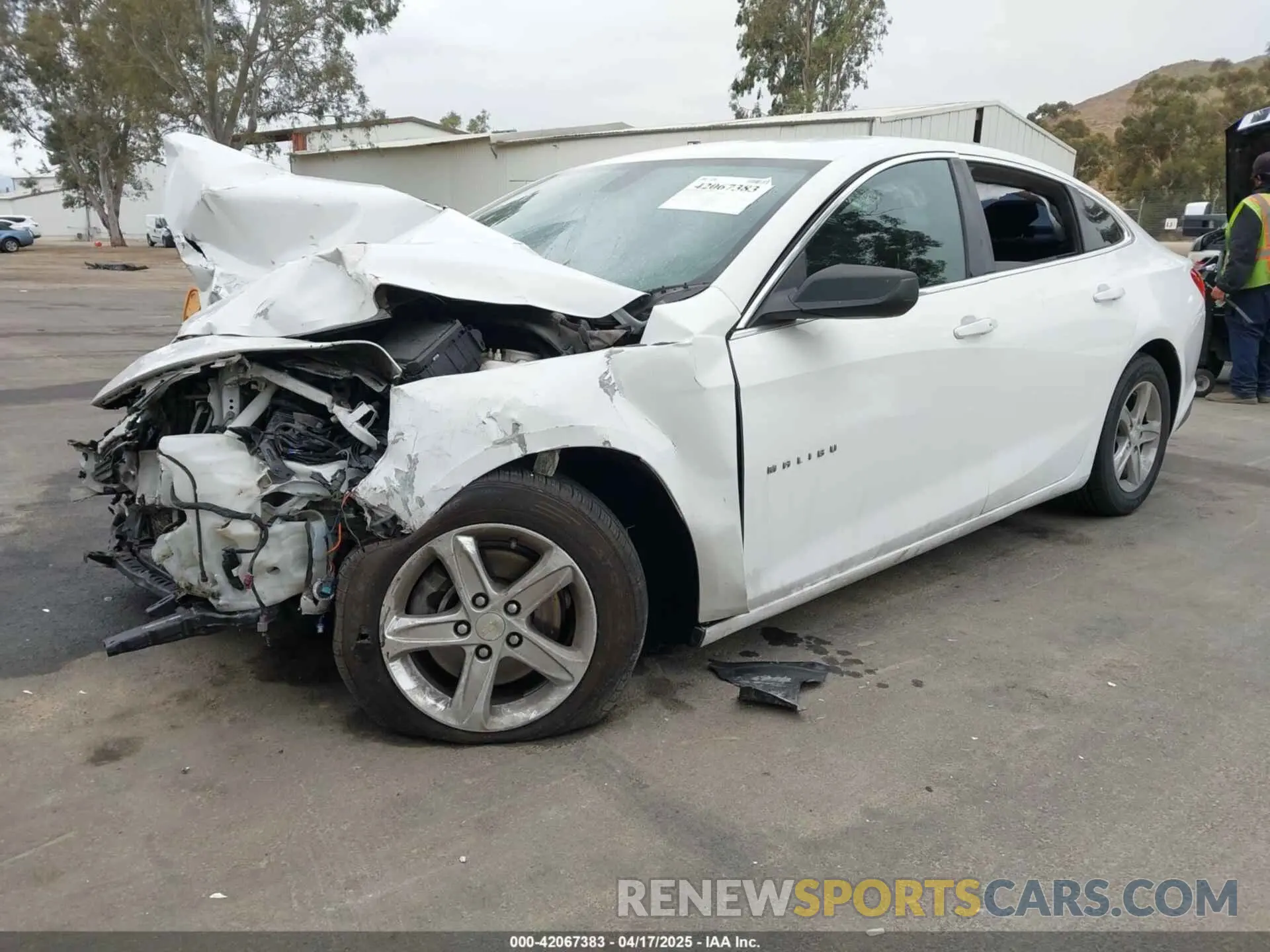 2 Photograph of a damaged car 1G1ZB5STXKF220180 CHEVROLET MALIBU 2019